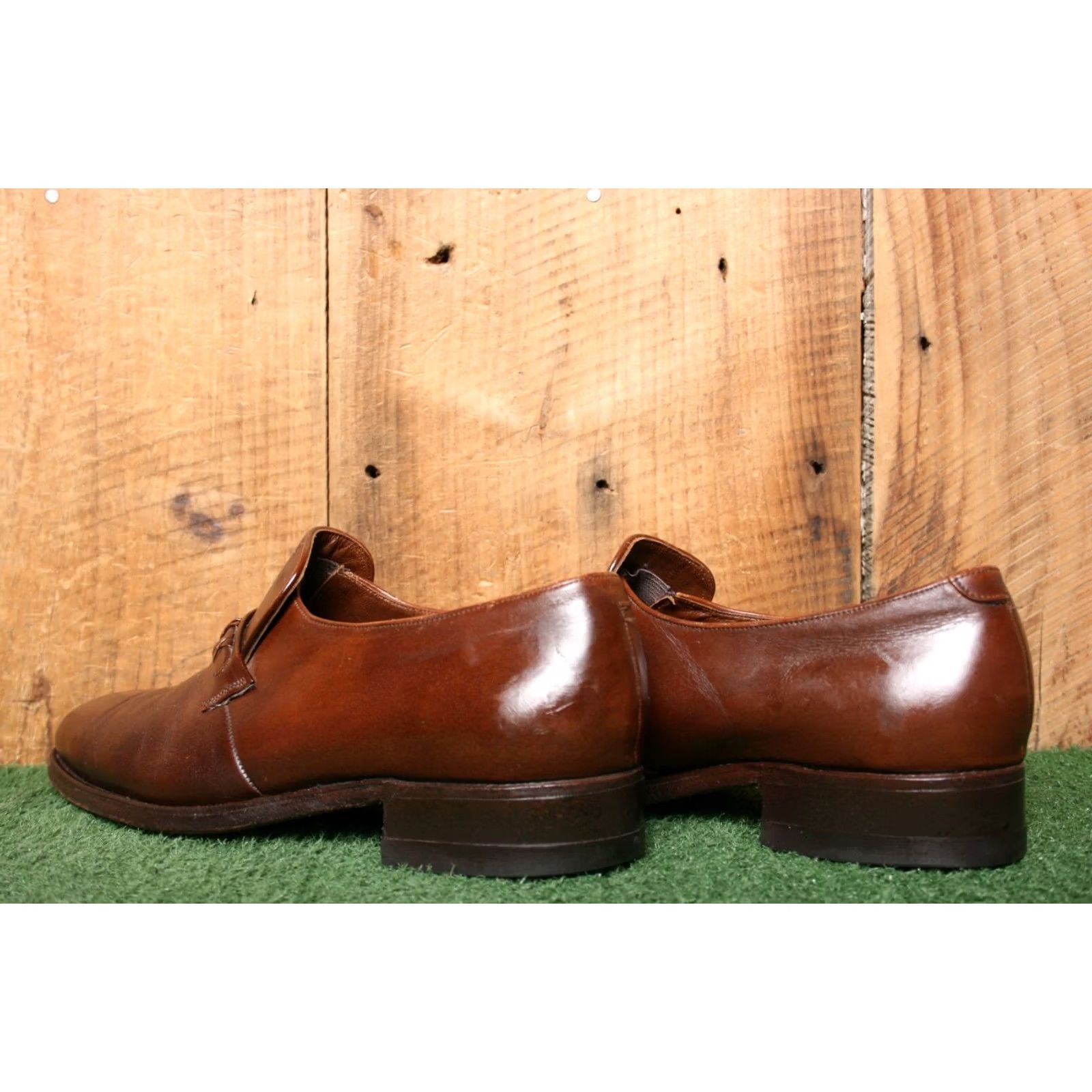 Florsheim VINTAGE Florsheim Brown Leather Loafers Mens Sz. 8E Dress Slip On Leather Upper 8 E Brown Loafer Mens Shoes Vintage 80s Size US 8 / EU 41 - 3 Thumbnail