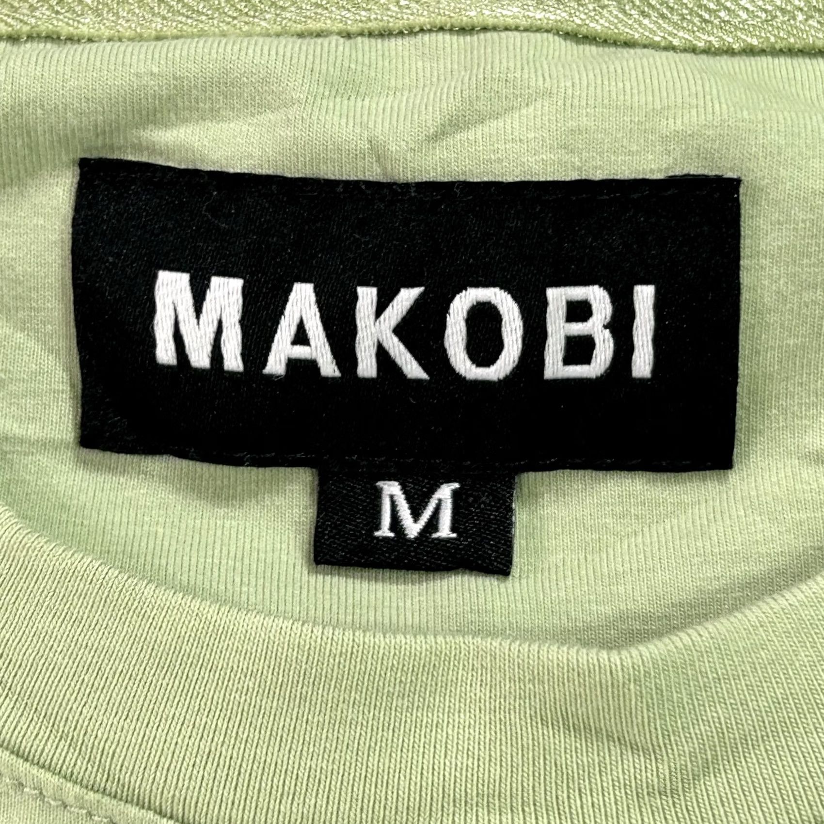 Logo 7 Makobi Shirt Mens Medium Green M346 Embossed Pattern Stretch Tee Black Dog Logo Shirt Size US M / EU 48-50 / 2 - 5 Thumbnail