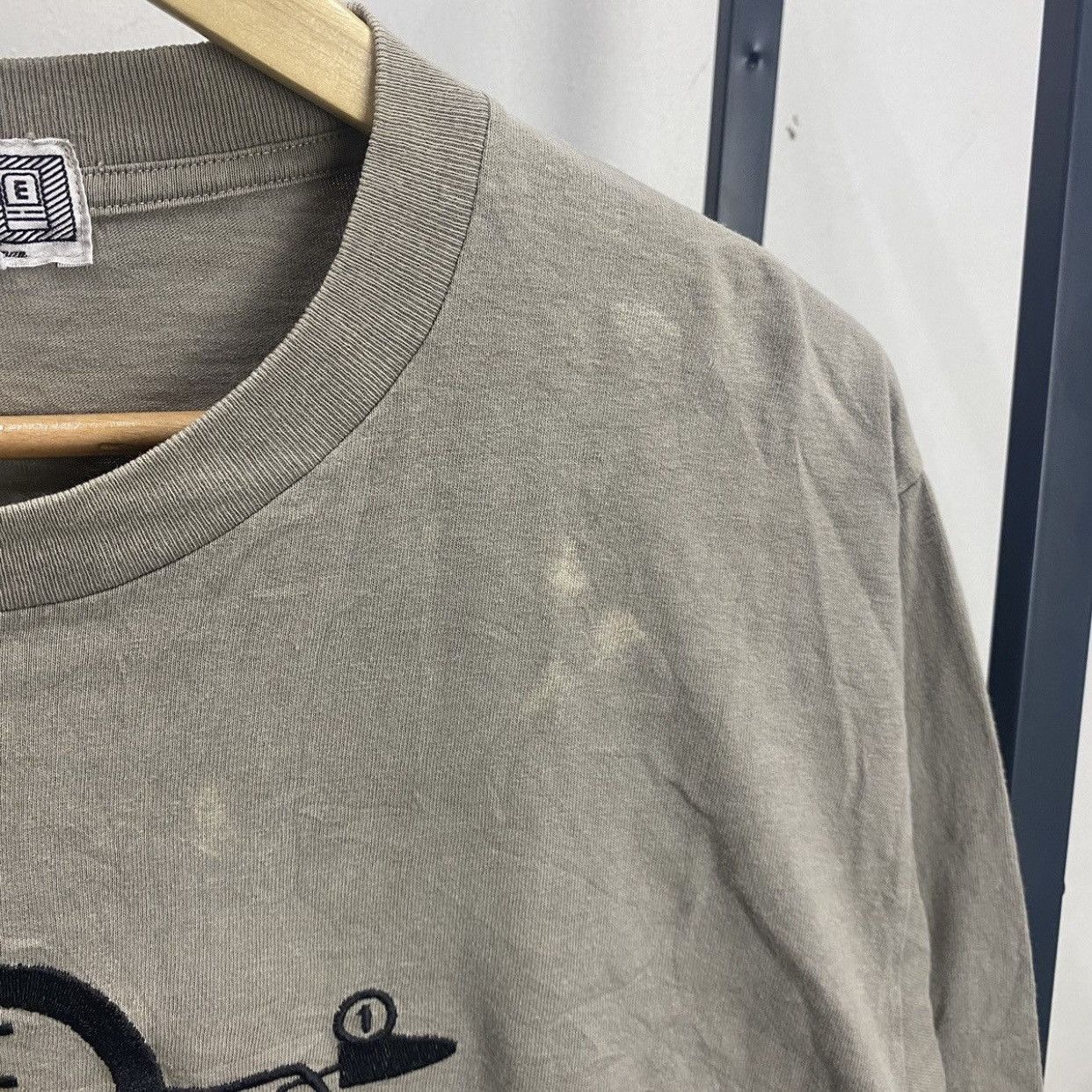 Cav Empt Cav Empt Overdye System Long Sleeve Tee Grey/Beige Graphic Size US M / EU 48-50 / 2 - 5 Thumbnail
