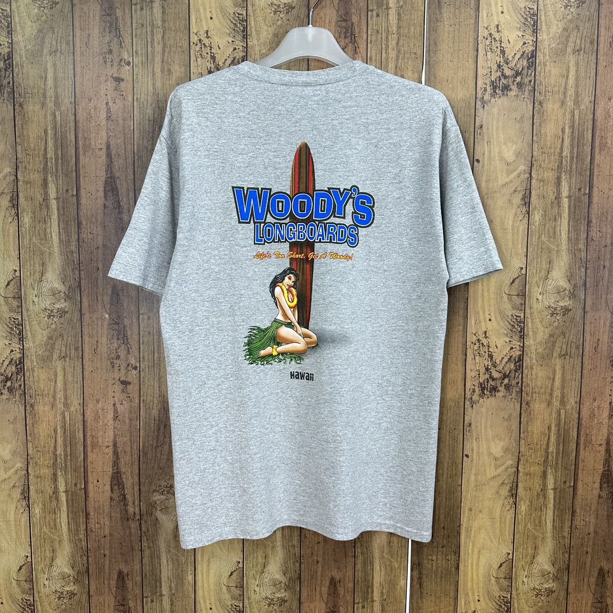 Vintage Vintage Woodys Longboard Surfing TShirt A710 Size US M / EU 48-50 / 2 - 1 Thumbnail
