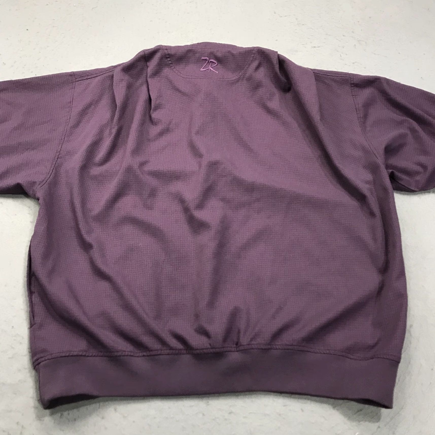Vintage Cape Kidnappers Golf Jacket Mens Large Purple Check Zero Restriction Windbreaker Size US L / EU 52-54 / 3 - 6 Thumbnail