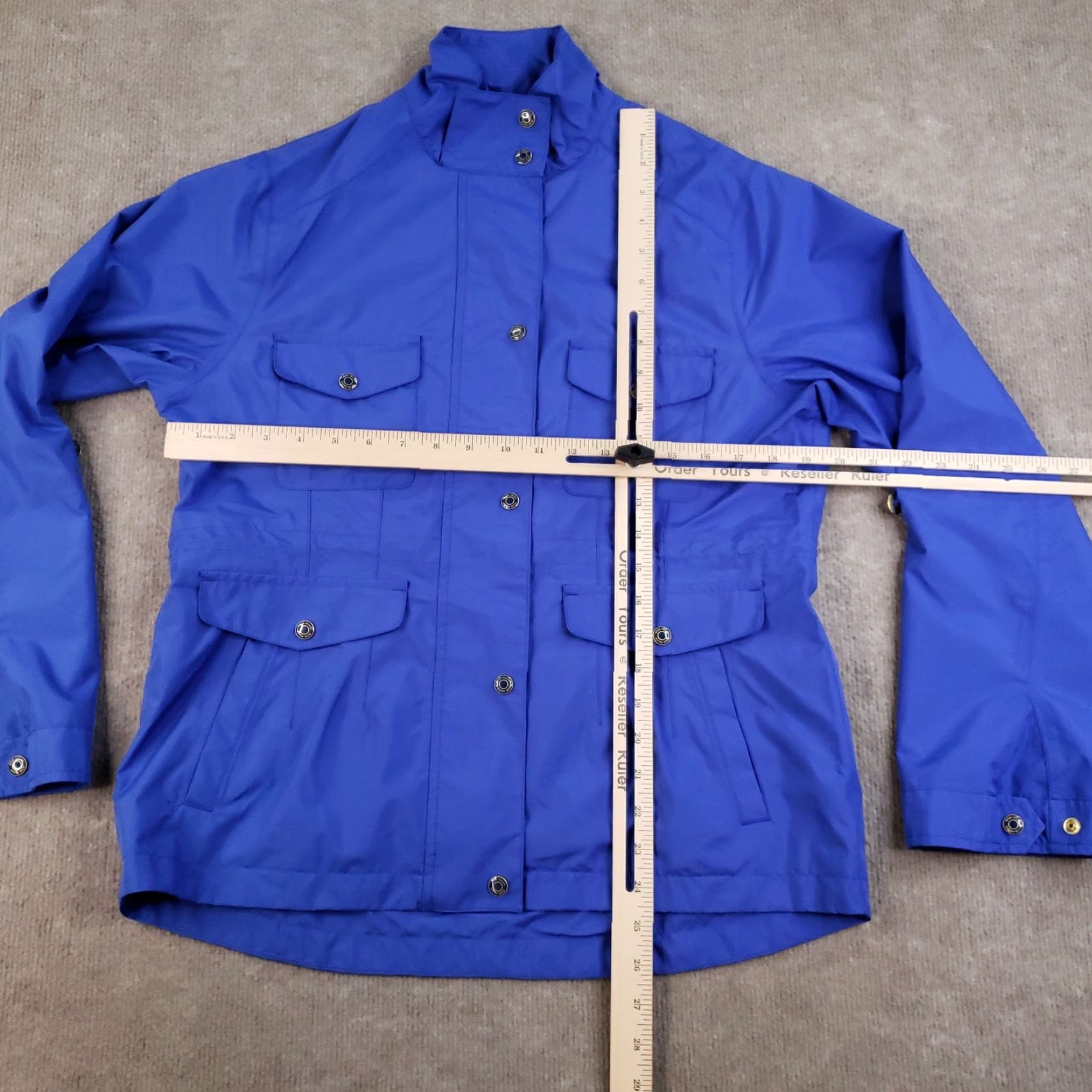 Peter Millar Peter Millar Jacket Womens Medium Blue Element 4 Water Raincoat Lined Golf Size M / US 6-8 / IT 42-44 - 2 Thumbnail