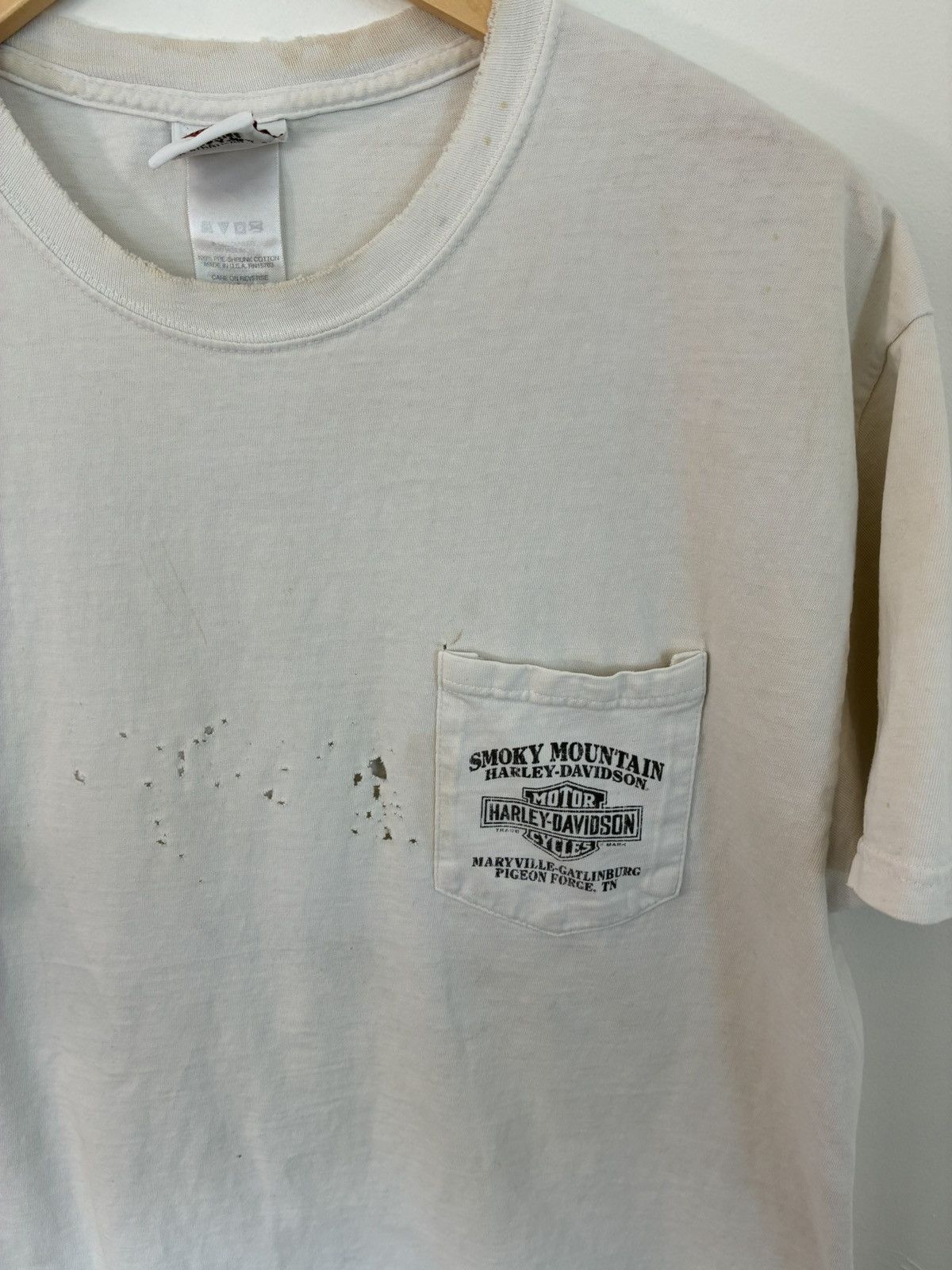 Harley Davidson Thrashed DRAGON Harley Davidson Smokeys Pocket Tee Size US L / EU 52-54 / 3 - 4 Thumbnail