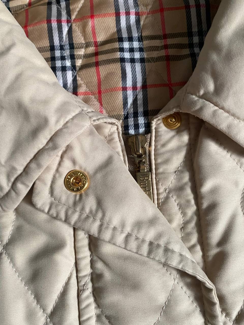 Burberry × Vintage Burberry Vintage Quilted Nova Check Jacket Size US L / EU 52-54 / 3 - 7 Thumbnail