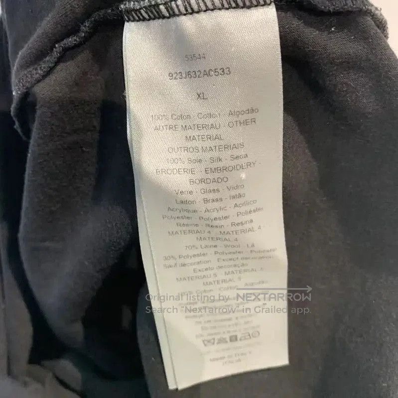 Other Dior Black Cotton Men's T-Shirt . Size US XL / EU 56 / 4 - 4 Thumbnail