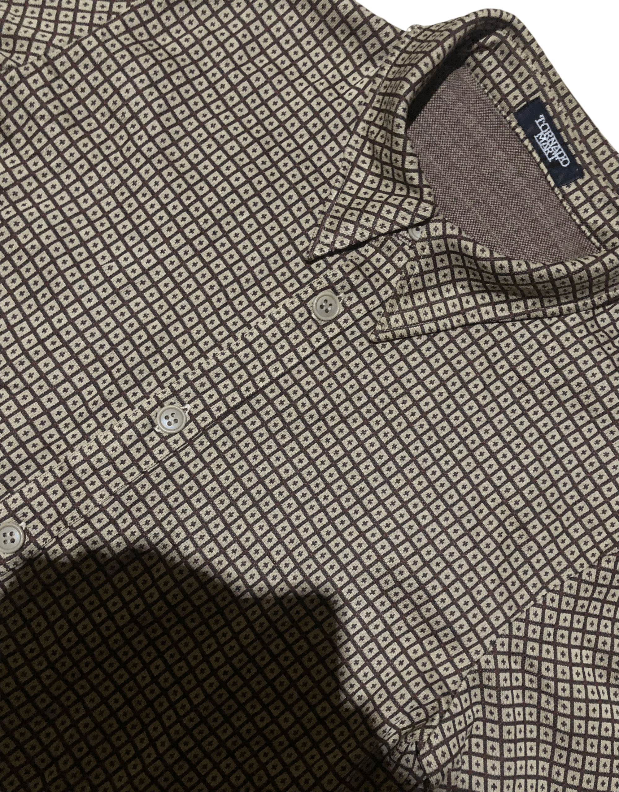 Tornado Mart Tornado Mart Vintage Geometric Pattern Button-Up Shirt Size US S / EU 44-46 / 1 - 2 Thumbnail