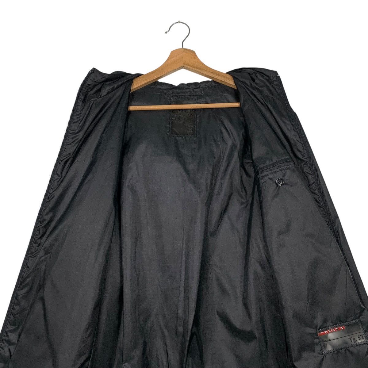 Prada Vintage Prada Hooded Nylon Long Jacket Size US L / EU 52-54 / 3 - 14 Thumbnail