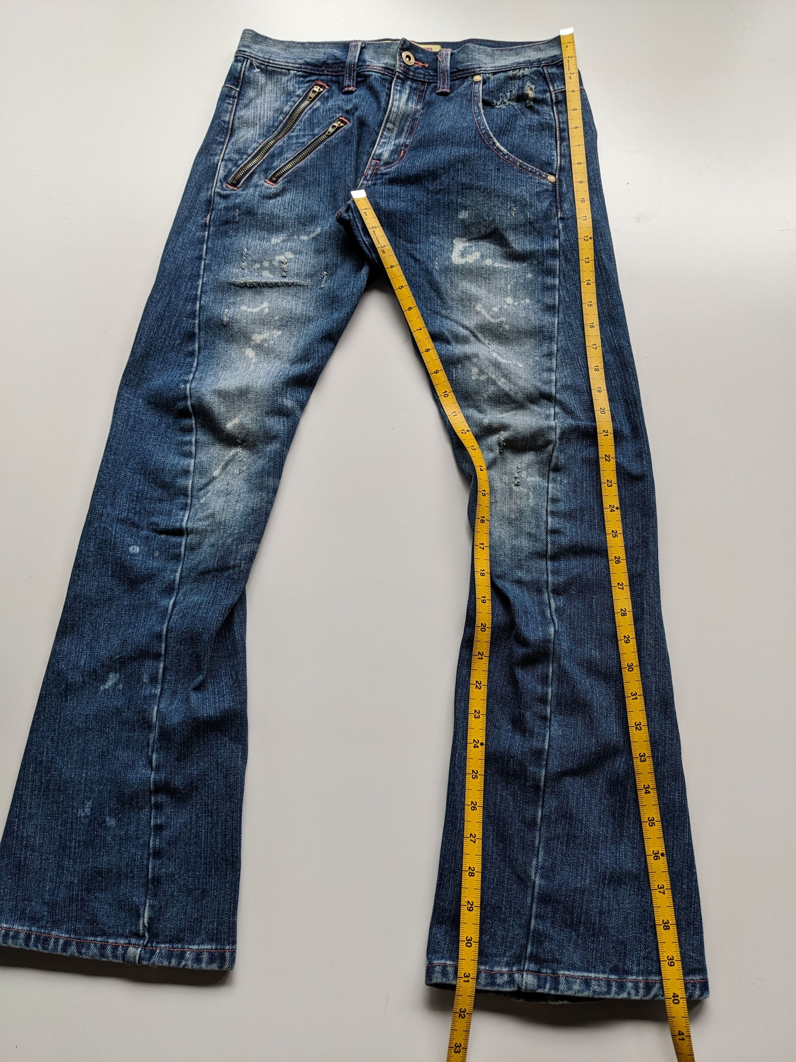 Japanese Brand Livertine Tokyo Underground flare punk jeans Size US 32 / EU 48 - 10 Thumbnail