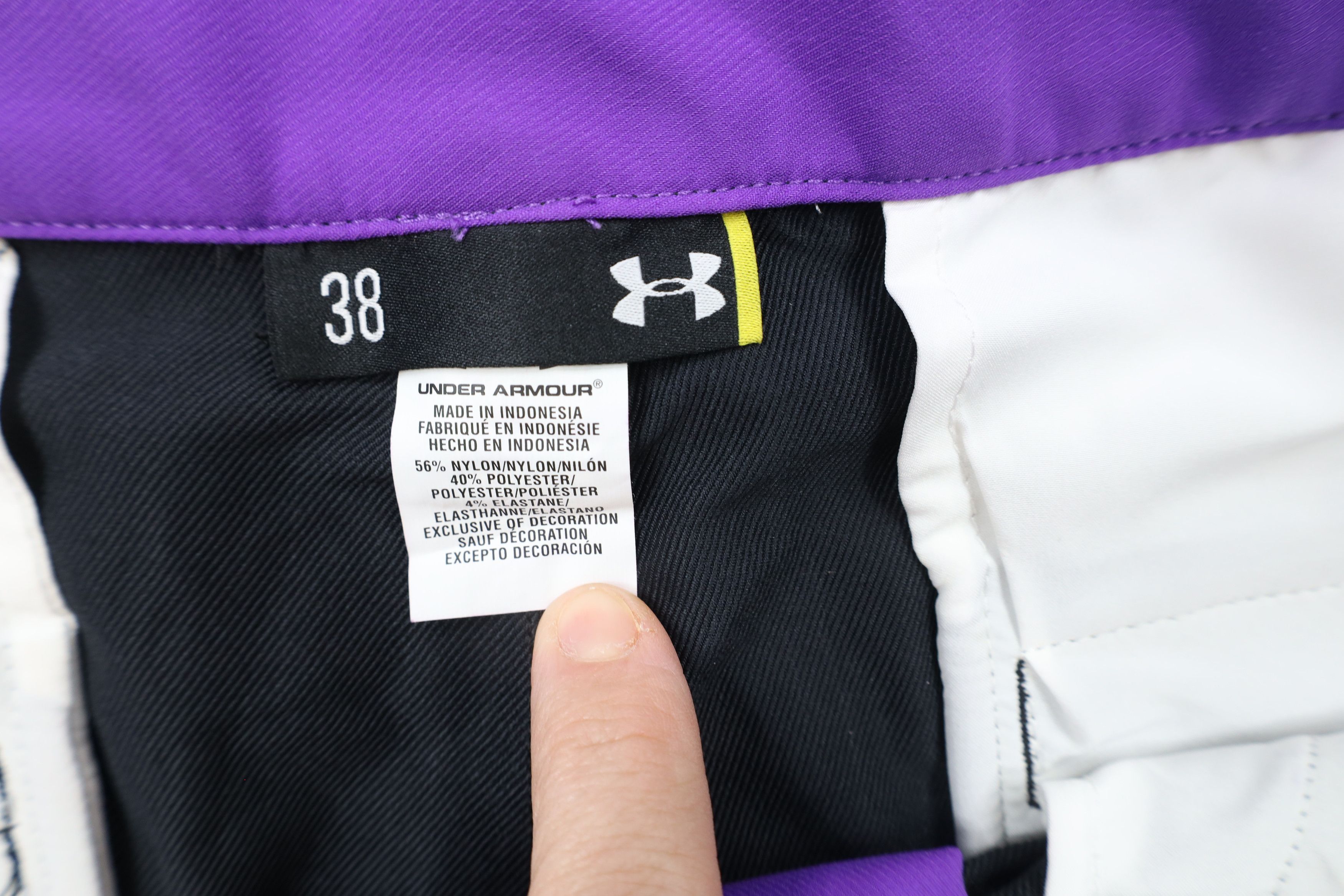 Under Armour × Vintage Under Armour Stretch Golfing Golf Chino Shorts Black Size US 38 / EU 54 - 7 Thumbnail