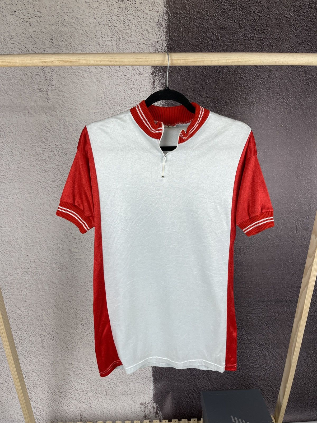Vintage Radsport Fink vintage 70s 80s made in Belgium cycle jersey Size US L / EU 52-54 / 3 - 1 Thumbnail