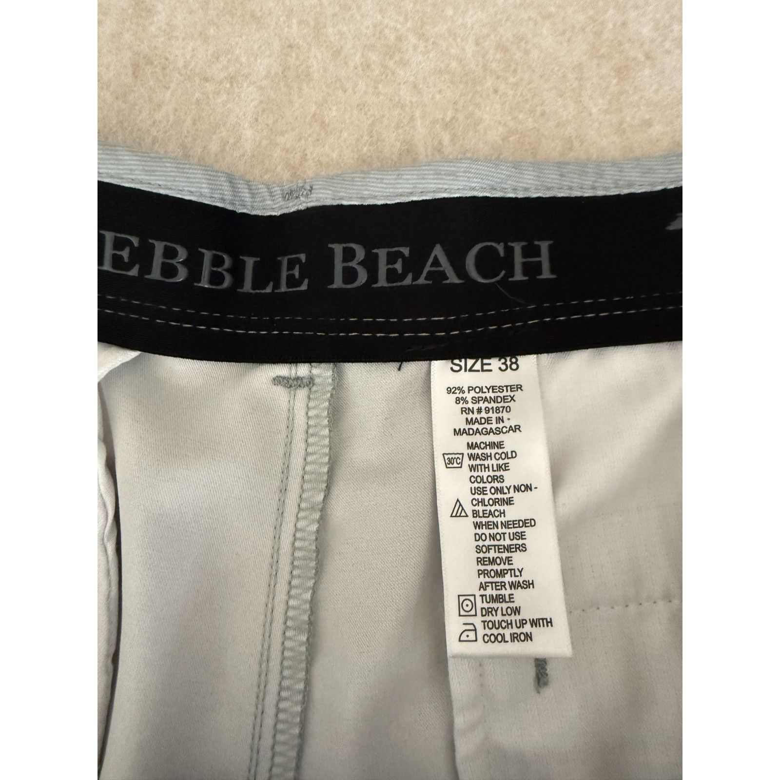 Other Pebble Beach Mens Shorts Size 38 Gray Performance Stretch G Size US 38 / EU 54 - 2 Thumbnail