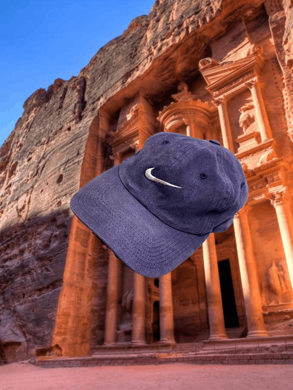 Nike Hats blue Vintage Nike Cap big logo Y2K streetwear Size ONE SIZE - 1 Thumbnail