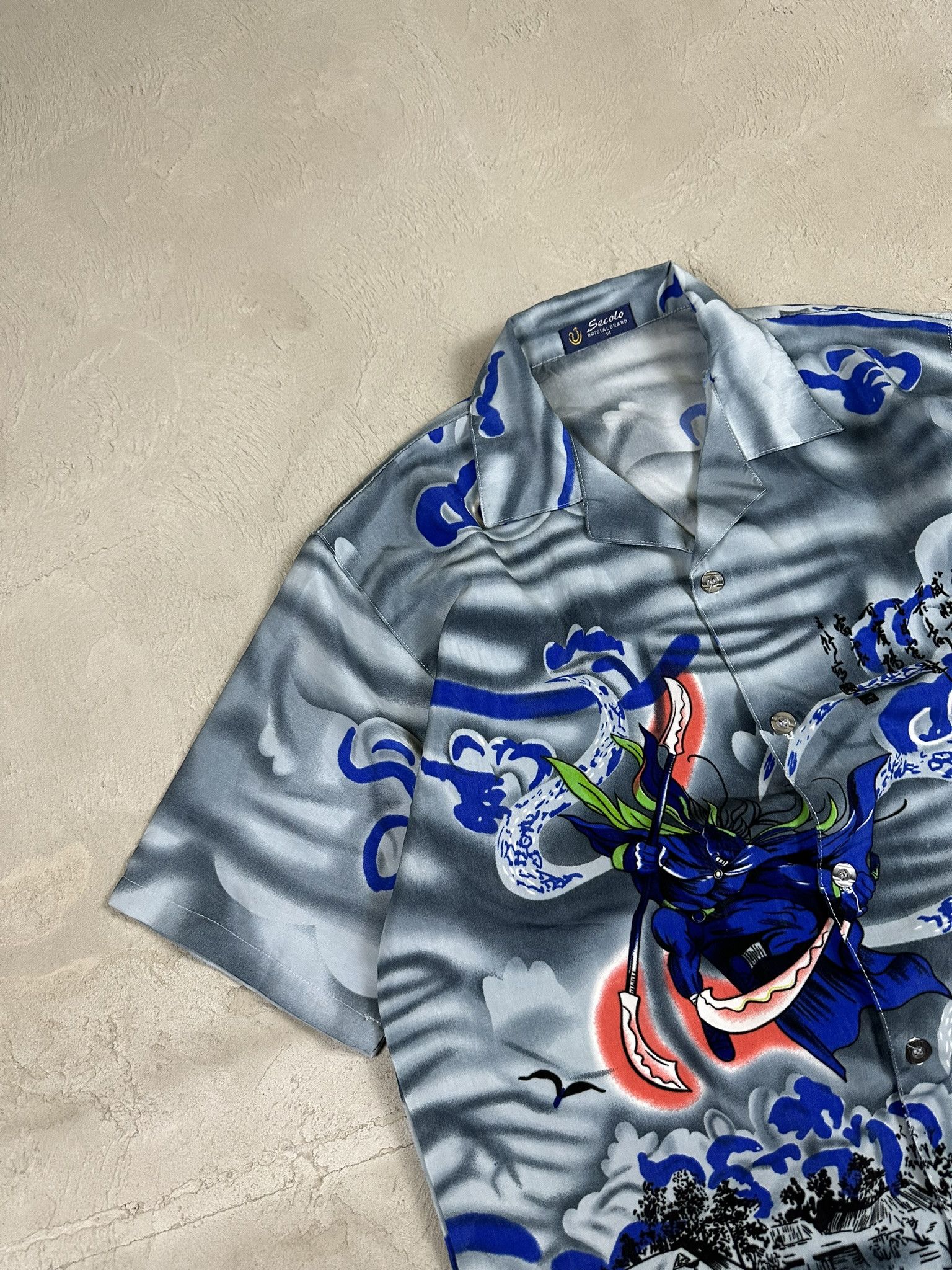 Affliction Crazy Vintage Y2k Affliction Style Fullprint Japanese Shirt Size US M / EU 48-50 / 2 - 6 Thumbnail