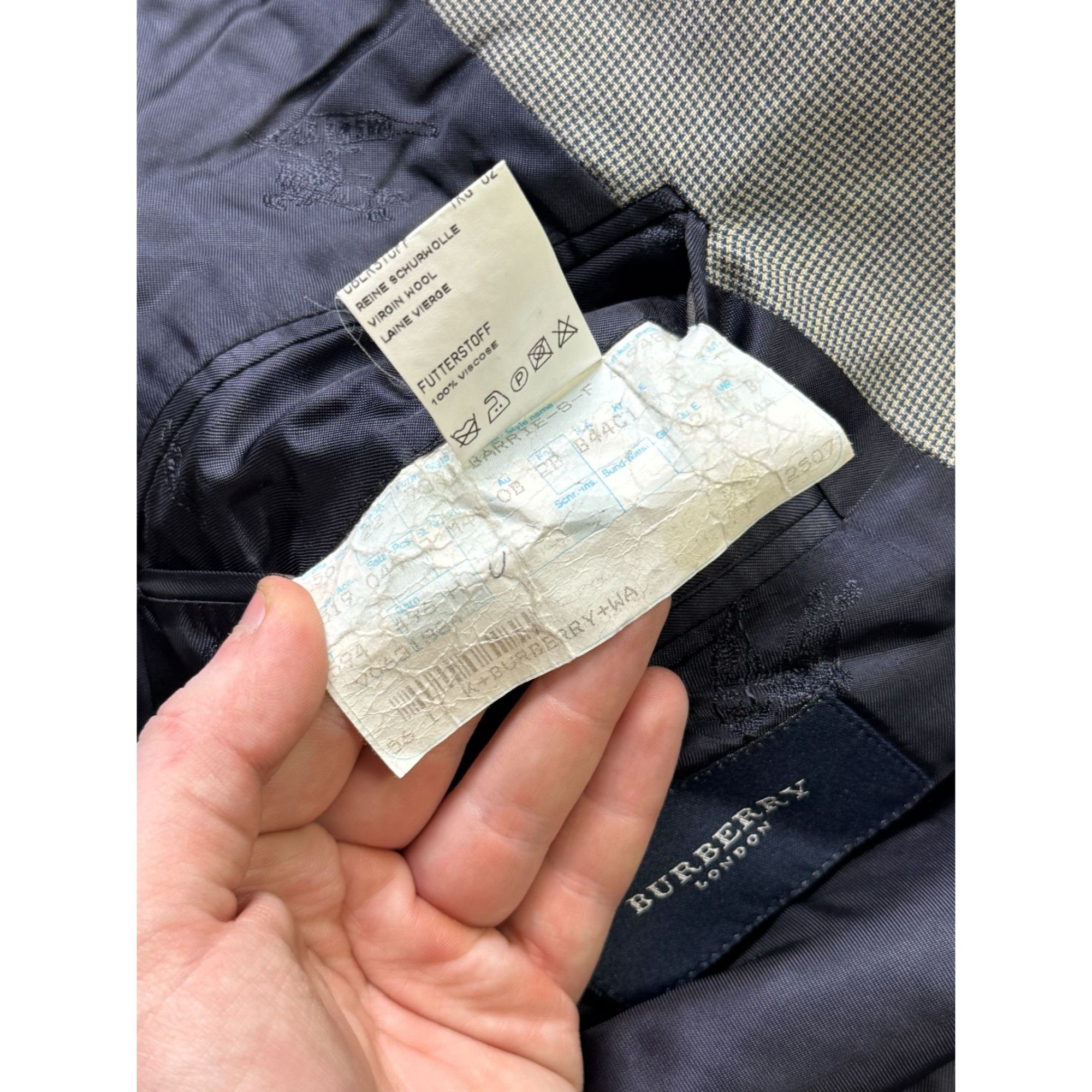 Burberry Burberry for PkZ Vintage 3 Button Wool Blazer (Y1153) Size 44R - 8 Thumbnail