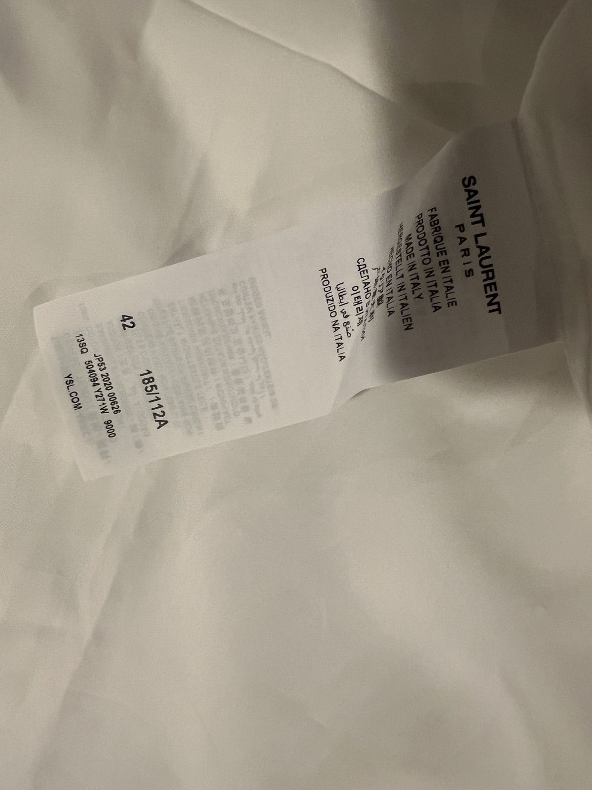 Saint Laurent Paris Saint Laurent men’s cotton dress shirt. 42/16.5. $820 Size US L / EU 52-54 / 3 - 9 Thumbnail