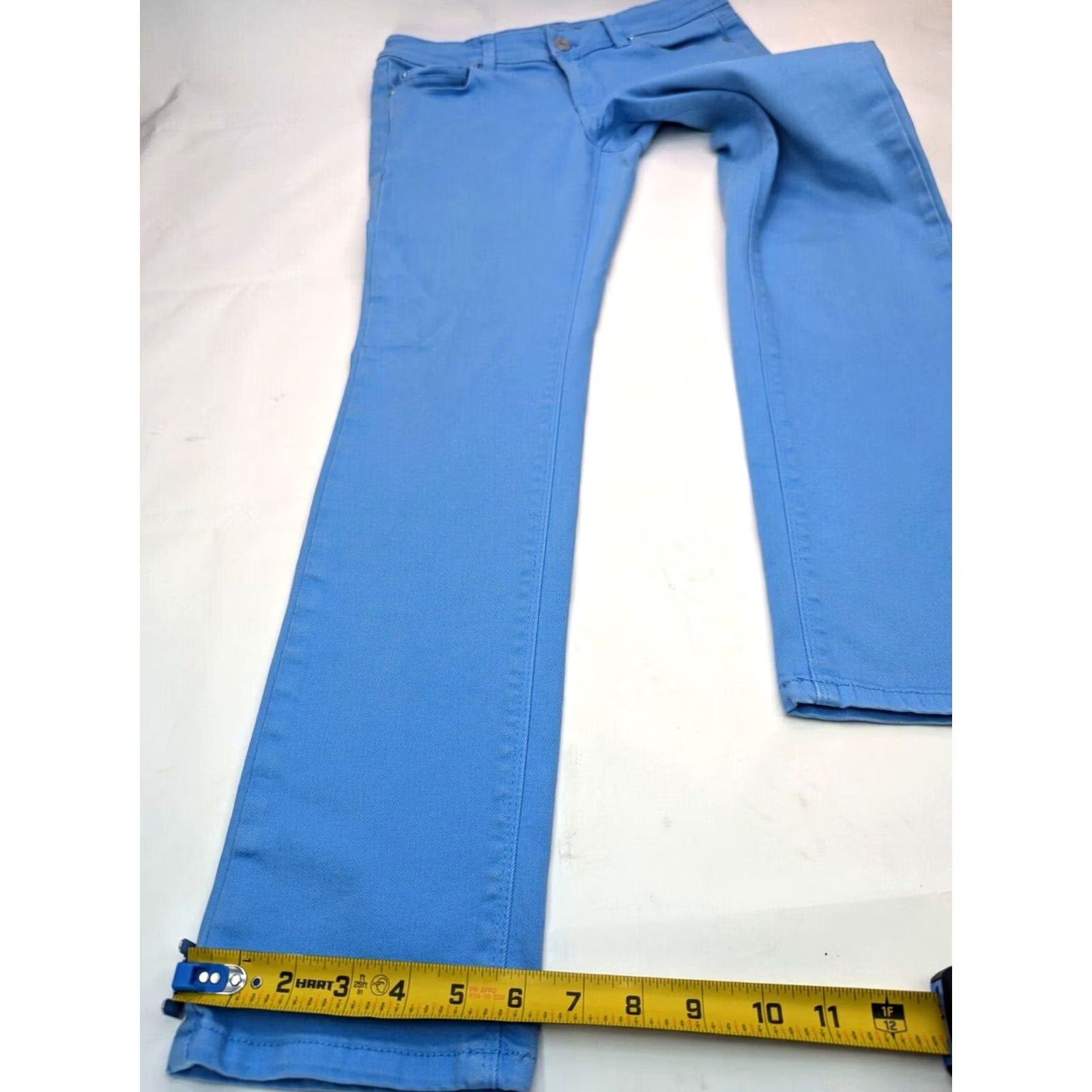 White House Black Market WHITE HOUSE BLACK MARKET BLANC Jeans - Vintage? No. Blue Pastel Denim Ankle Jeans Women 4R 30x29 Slim Stretch 5-Pocket Size 27" / US 4 / IT 40 - 3 Thumbnail