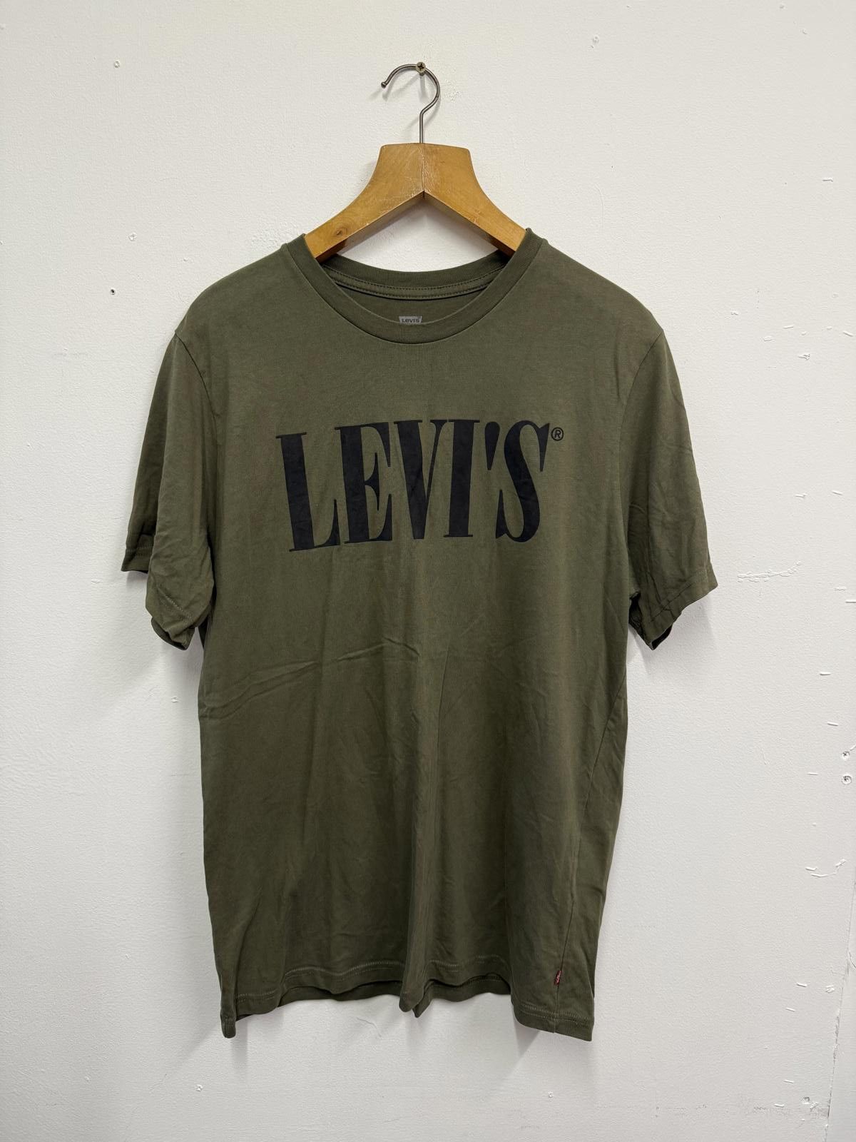 Levi's Levi's Olive Green Logo T-Shirt Size US M / EU 48-50 / 2 - 1 Thumbnail