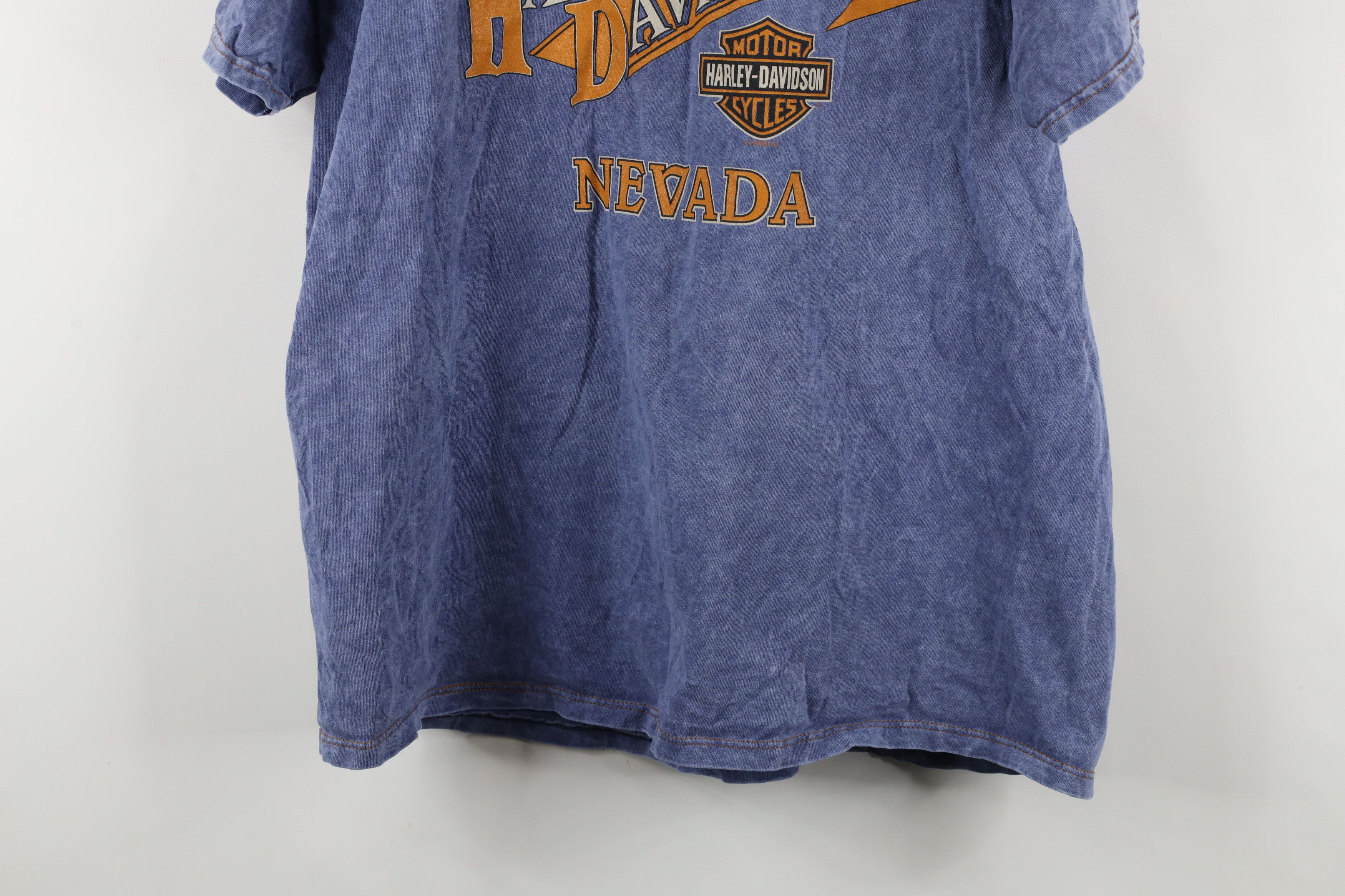 Harley Davidson × Vintage Vintage 90s Harley Davidson Wash Eagle Pocket T-Shirt USA Size US XL / EU 56 / 4 - 13 Thumbnail