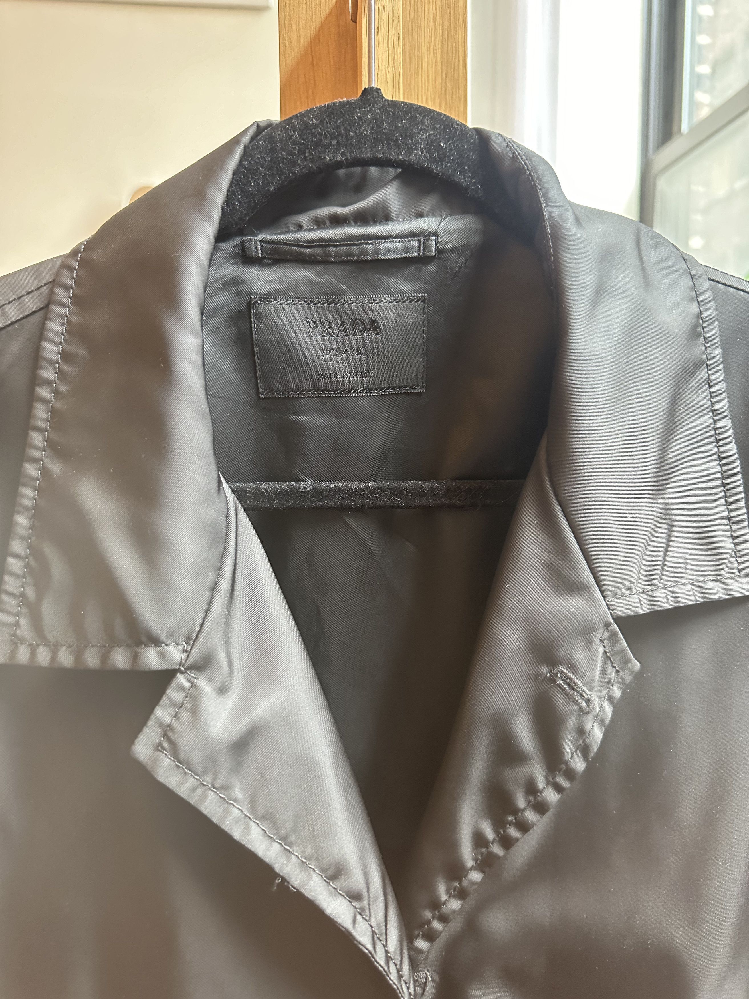 Prada Mainline Nylon Overcoat Size US M / EU 48-50 / 2 - 2 Thumbnail