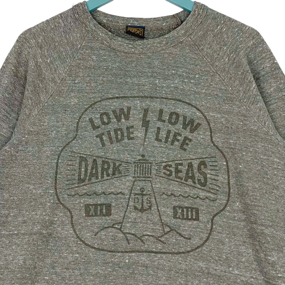 Dark Seas Division × Vintage Vintage Dark Seas Printed Crewneck Sweatshirt Dark Gray Size US L / EU 52-54 / 3 - 4 Thumbnail