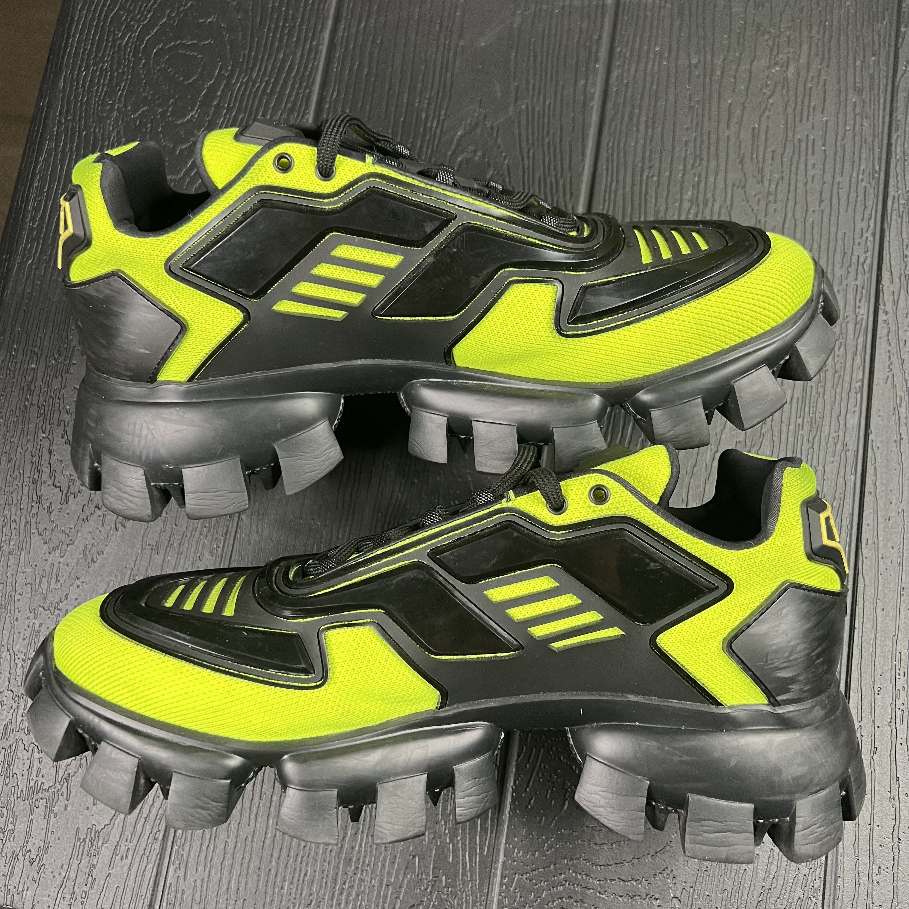 Prada Prada Cloudbust Thunder Black Neon Green Size US 10 / EU 43 - 7 Thumbnail
