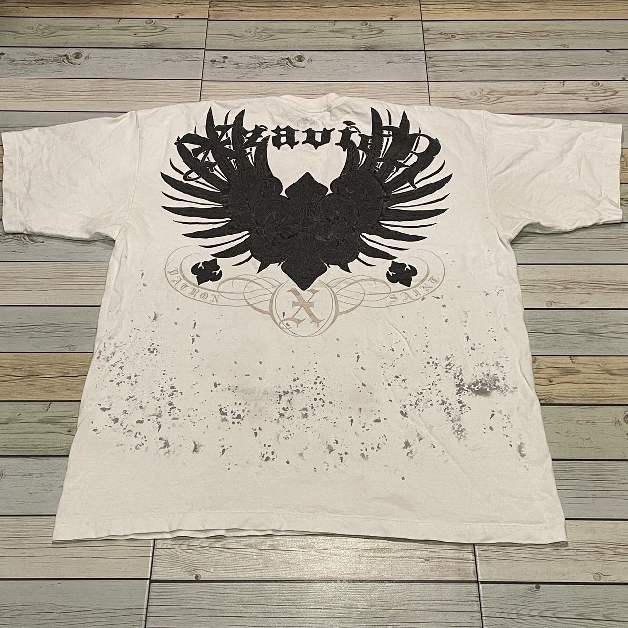 Affliction × Ed Hardy × Tapout Rare Wings Cross Tee Y2K Affliction Style Size US XXL / EU 58 / 5 - 3 Thumbnail