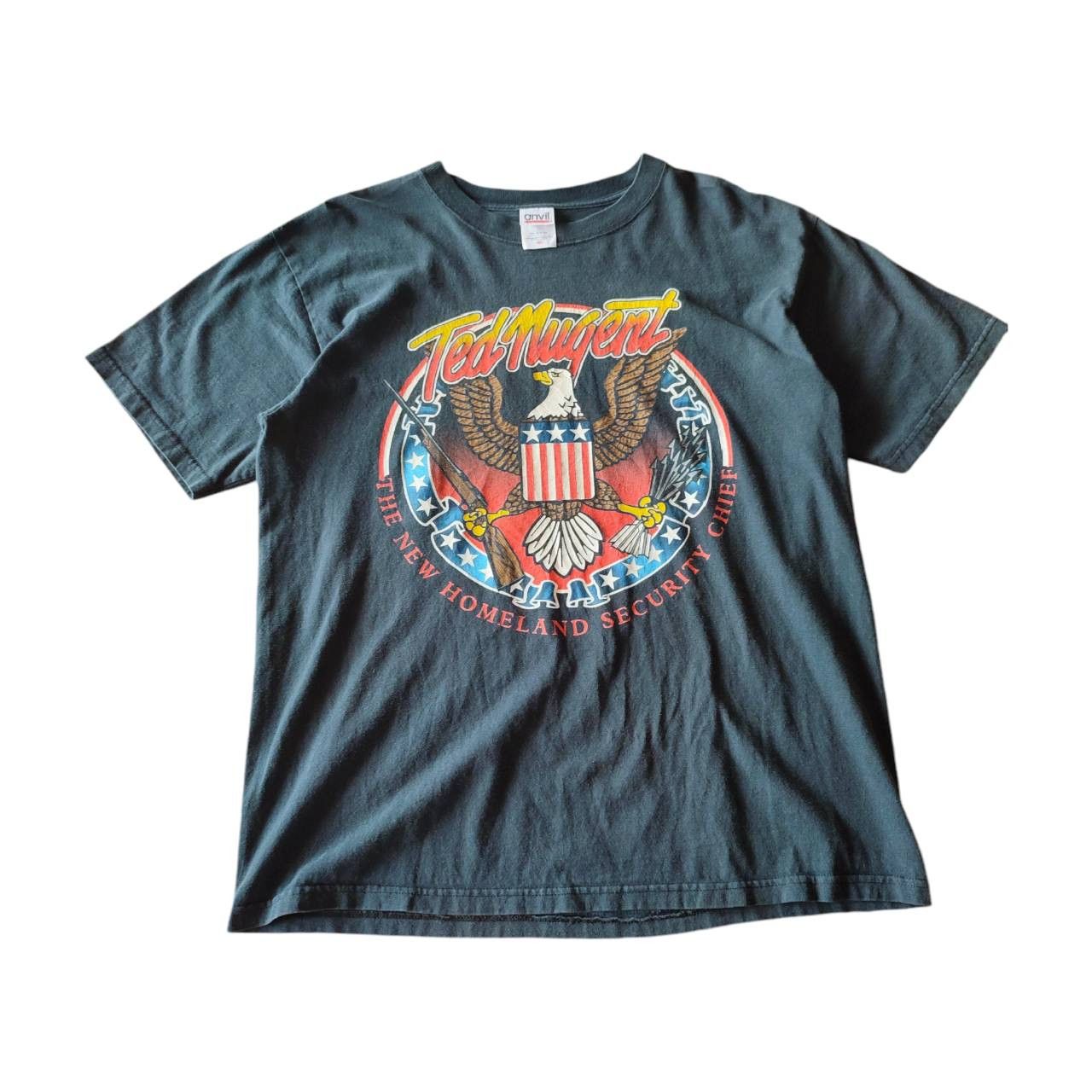 Anvil × Band Tees × Vintage TED NUGENT T SHIRT Size US M / EU 48-50 / 2 - 1 Thumbnail