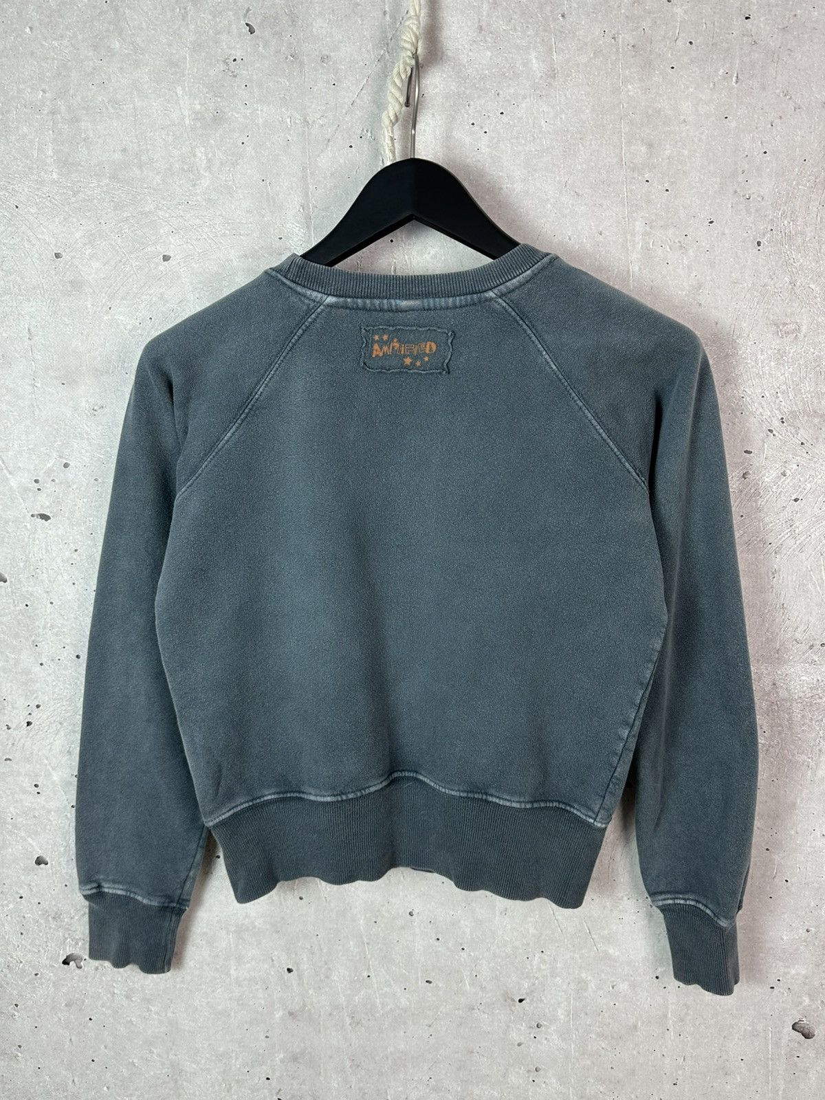 AC/DC Vintage AC/DC 2007 Rhinestones Logo Washed Blue Sweatshirt Size M / US 6-8 / IT 42-44 - 9 Thumbnail