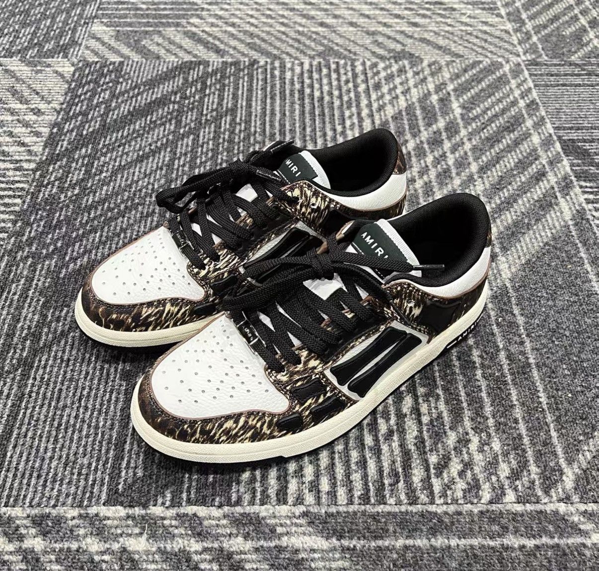 Amiri Amiri Skel-Top Low Leopard Sneakers J42 Size US 8 / IT 38 - 1 Thumbnail