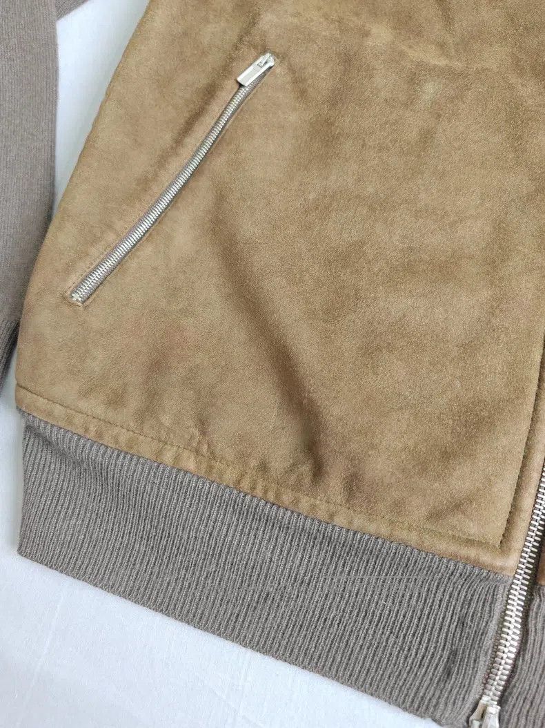 Hermes Hermes Men's leather jacket with knit part 100% cashmere Size US L / EU 52-54 / 3 - 9 Thumbnail
