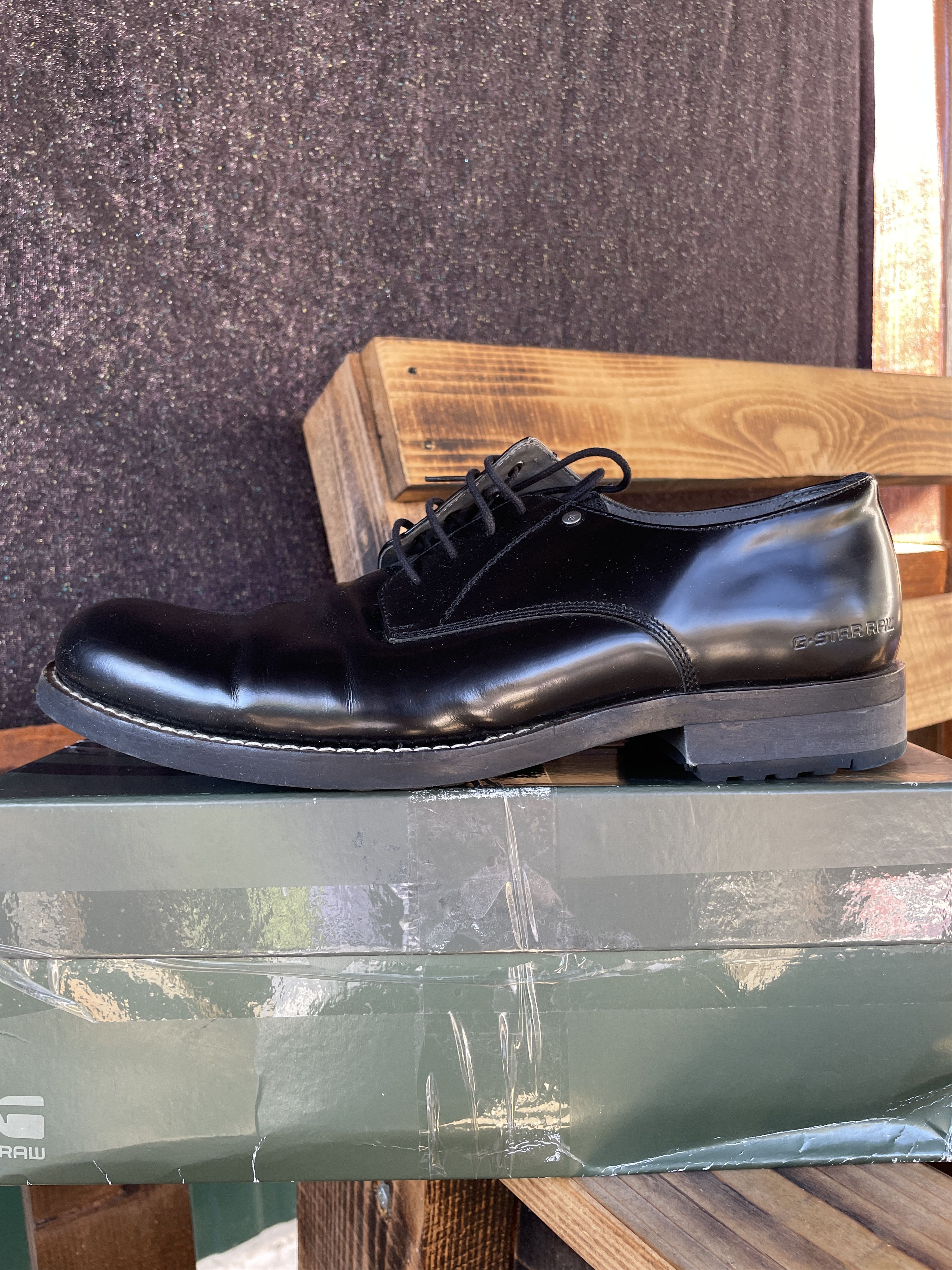 G-Star G-Star Raw Lacquered Leather Derby Shoes Size US 9 / EU 42 - 1 Thumbnail