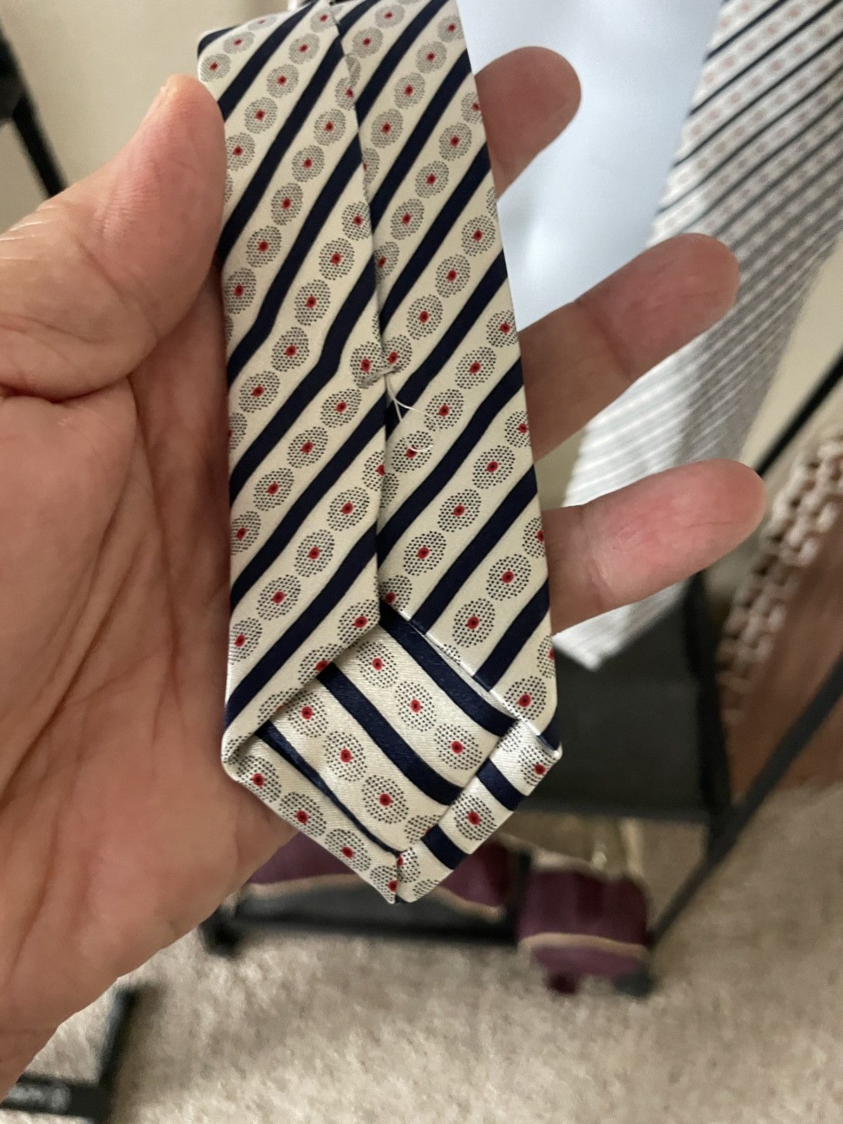Stefano Ricci Striped Silk Tie Size ONE SIZE - 7 Thumbnail