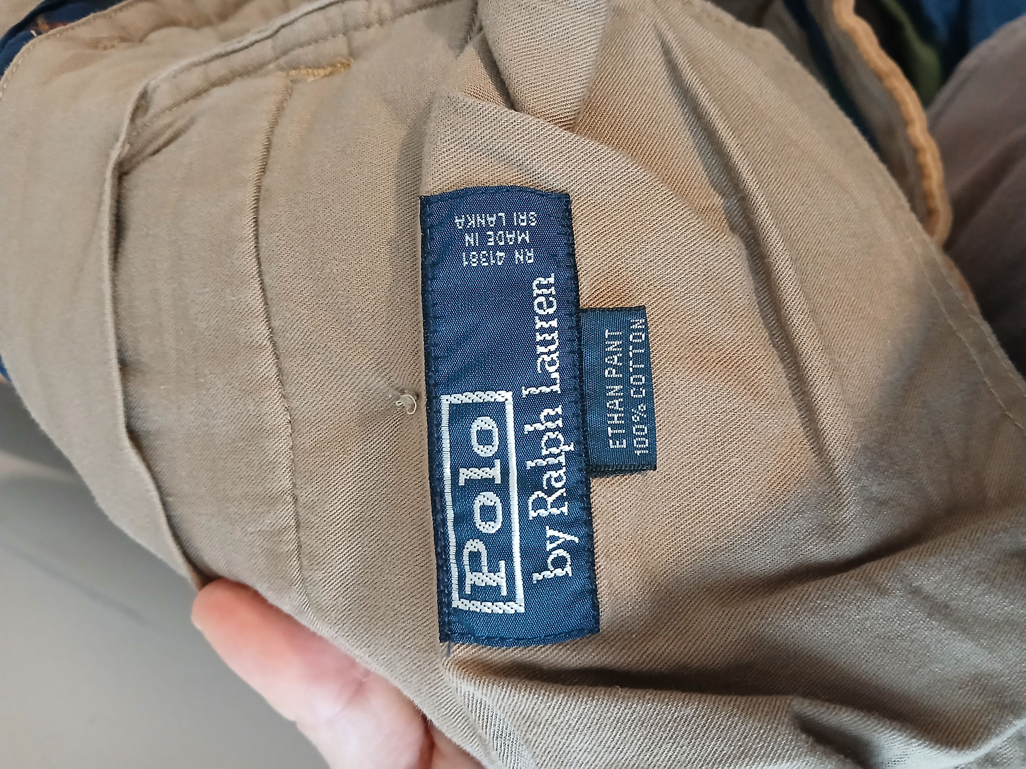 Polo Ralph Lauren Vintage Polo Ralph Lauren Ethan Pant Tan Corduroy Pleated Size US 38 / EU 54 - 3 Thumbnail