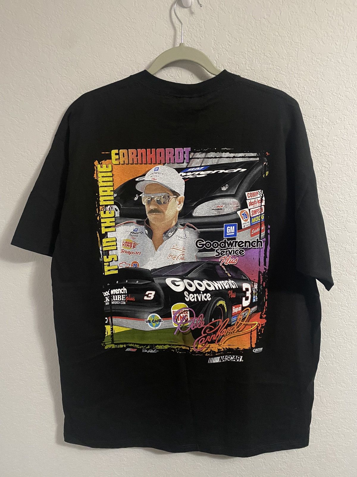 VINTAGE DALE EARNHARDT BURGER KING RACING NASCAR SHIRT