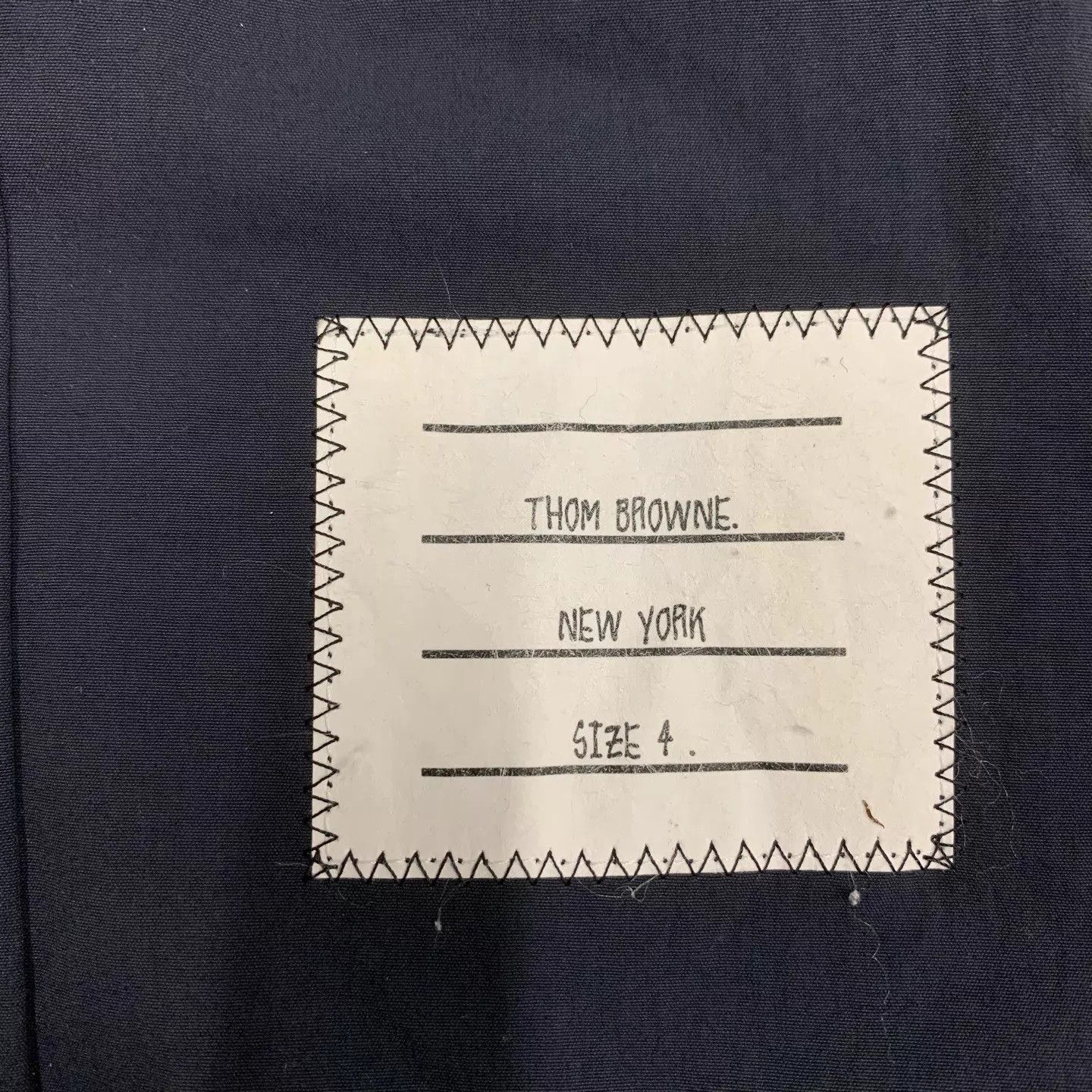 Thom Browne TB Navy 3 Stripes Nylon Twill Shirt 4 95 New Size US XL / EU 56 / 4 - 8 Thumbnail