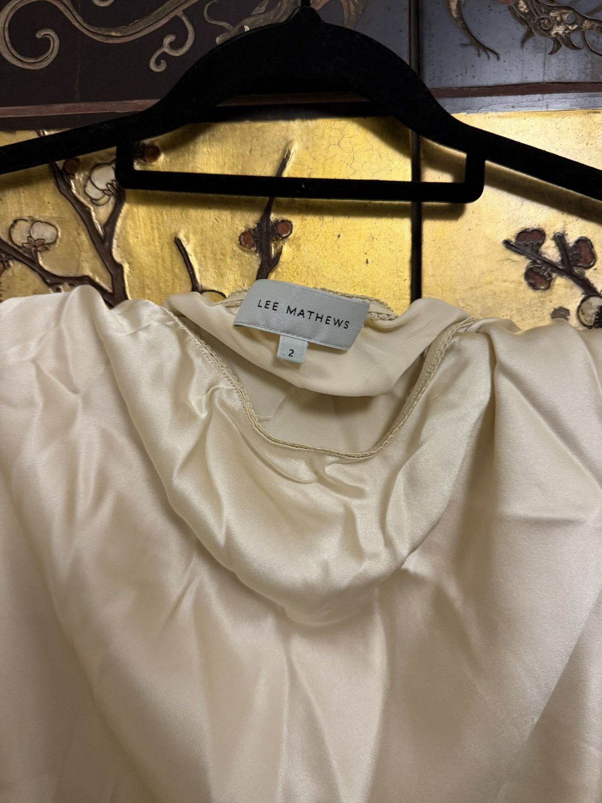 Lee Mathews Lee Mathews Stella Silk Satin Midi Skirt Size 26" / US 2 / IT 38 - 3 Thumbnail
