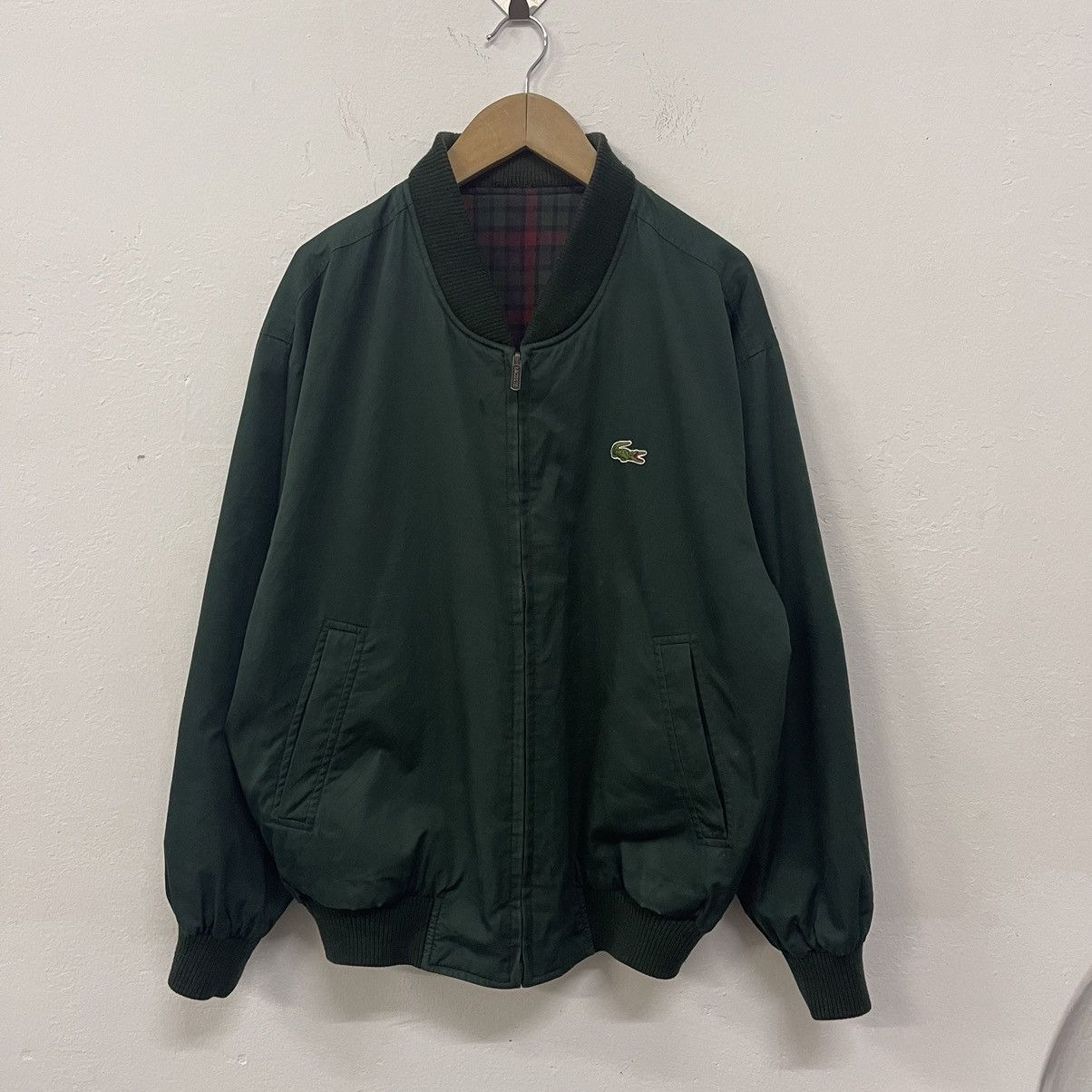 Lacoste × Vintage Vintage Lacoste Reversible Bomber Jacket Size US L / EU 52-54 / 3 - 3 Thumbnail
