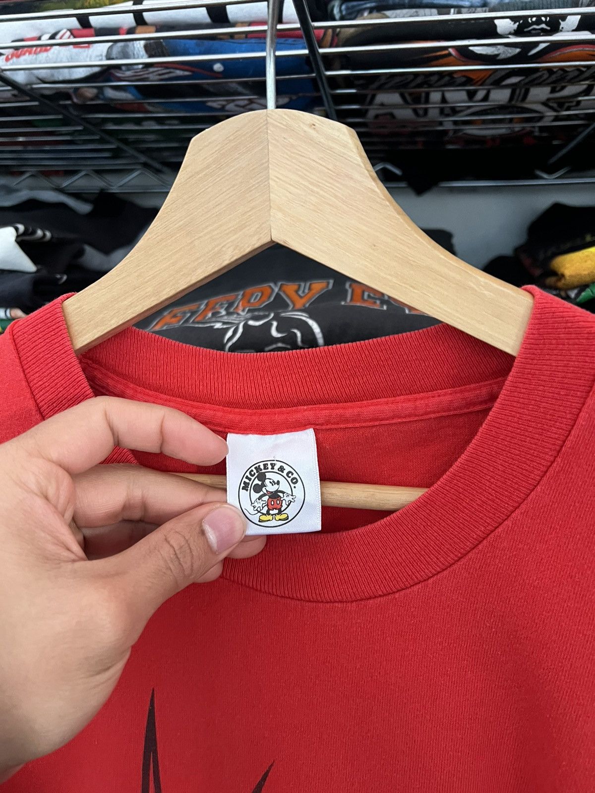 Disney 90s Mickey Mouse Double Sided Single Stitch Tee Size US XL / EU 56 / 4 - 4 Thumbnail