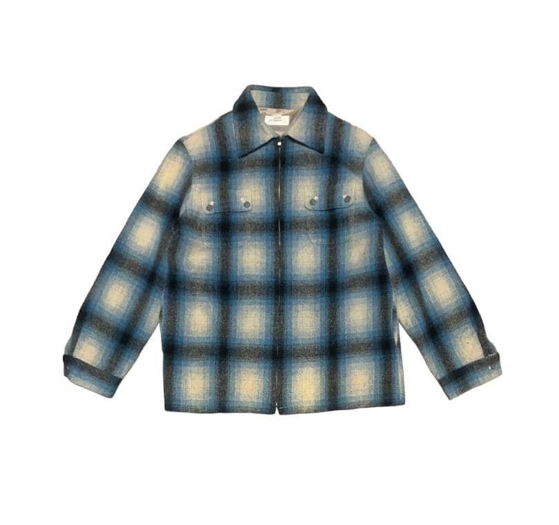 Japanese Brand Vintage Japanese Brand Zipper Wool Flannel Shirt Jacket Size US S / EU 44-46 / 1 - 1 Thumbnail