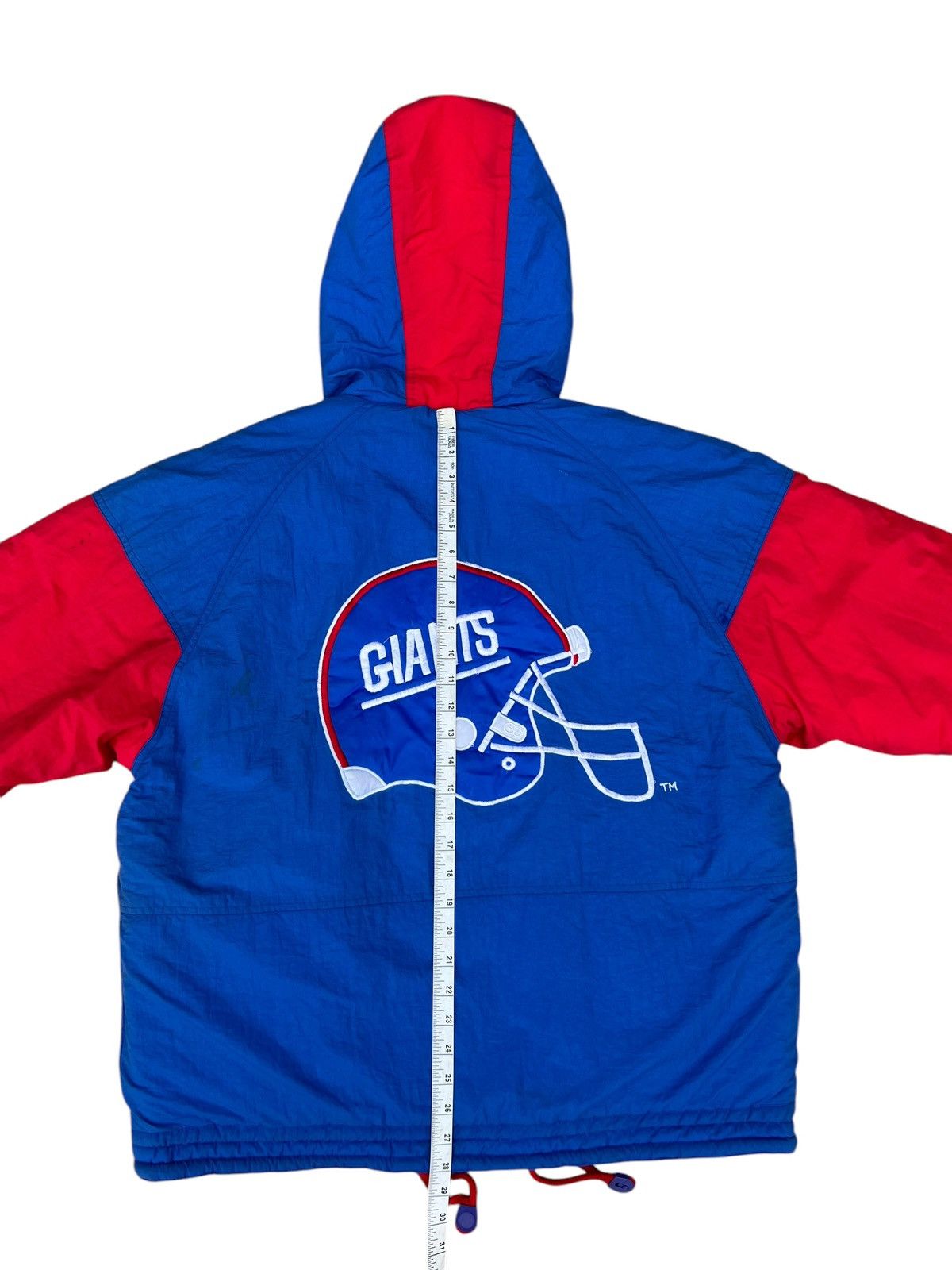 Mirage Vintage 90s NFL NY Giants Big Logo Puffer Jacket Hoodie Size US M / EU 48-50 / 2 - 2 Thumbnail