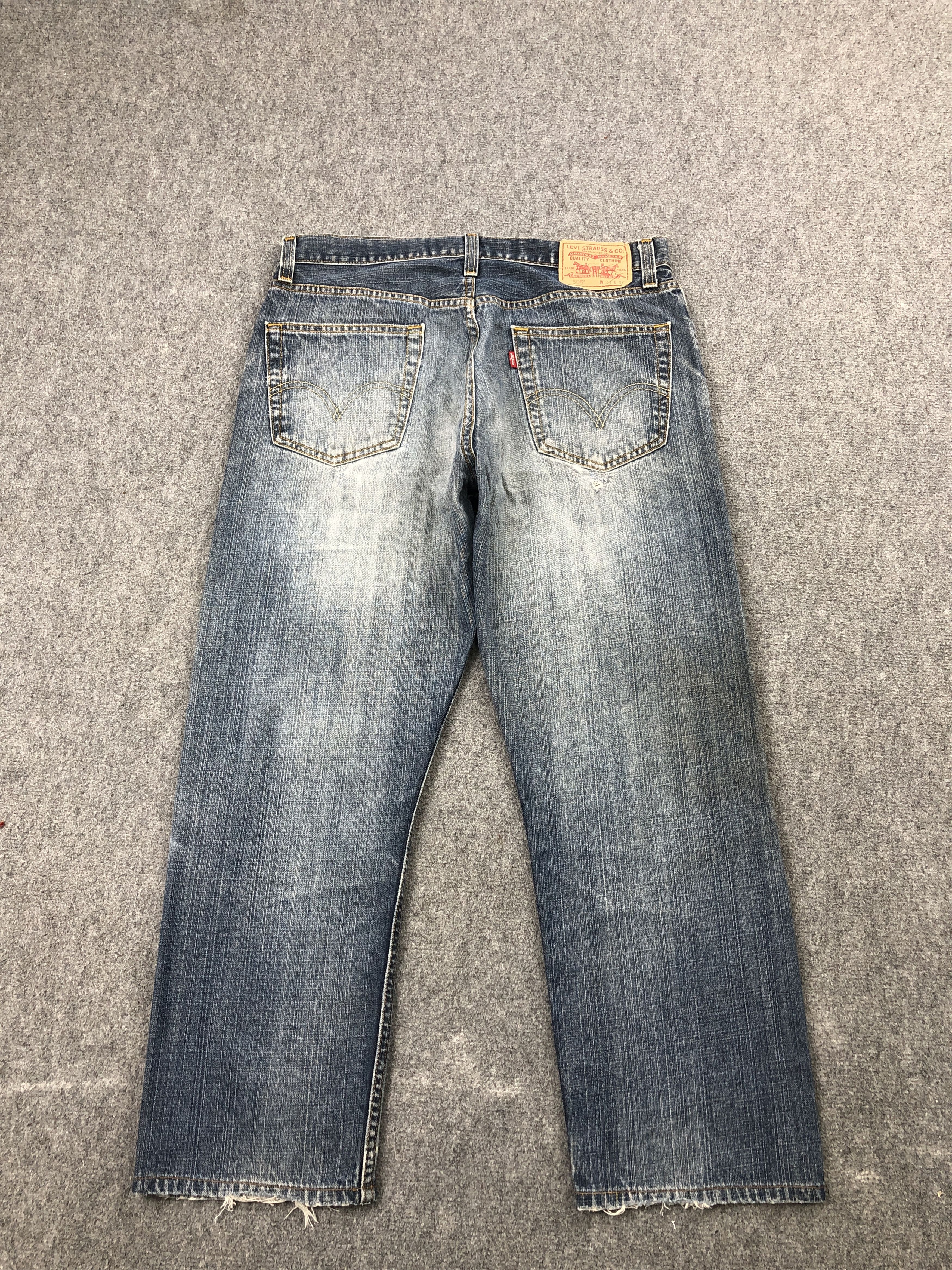Levi's Vintage Levis 505 Patches Work Distressed Jeans DP2453 Size US 33 - 3 Thumbnail