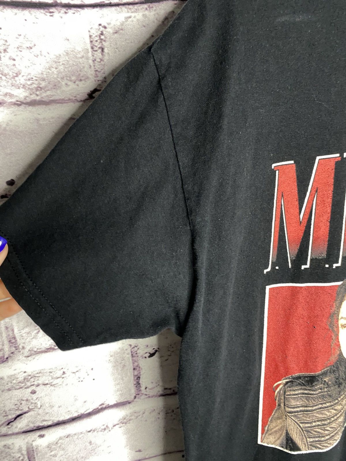 Michael Jackson Men's Vintage T-Shirt Michael Jackson Big Logo Y2K Tee Size US L / EU 52-54 / 3 - 7 Thumbnail