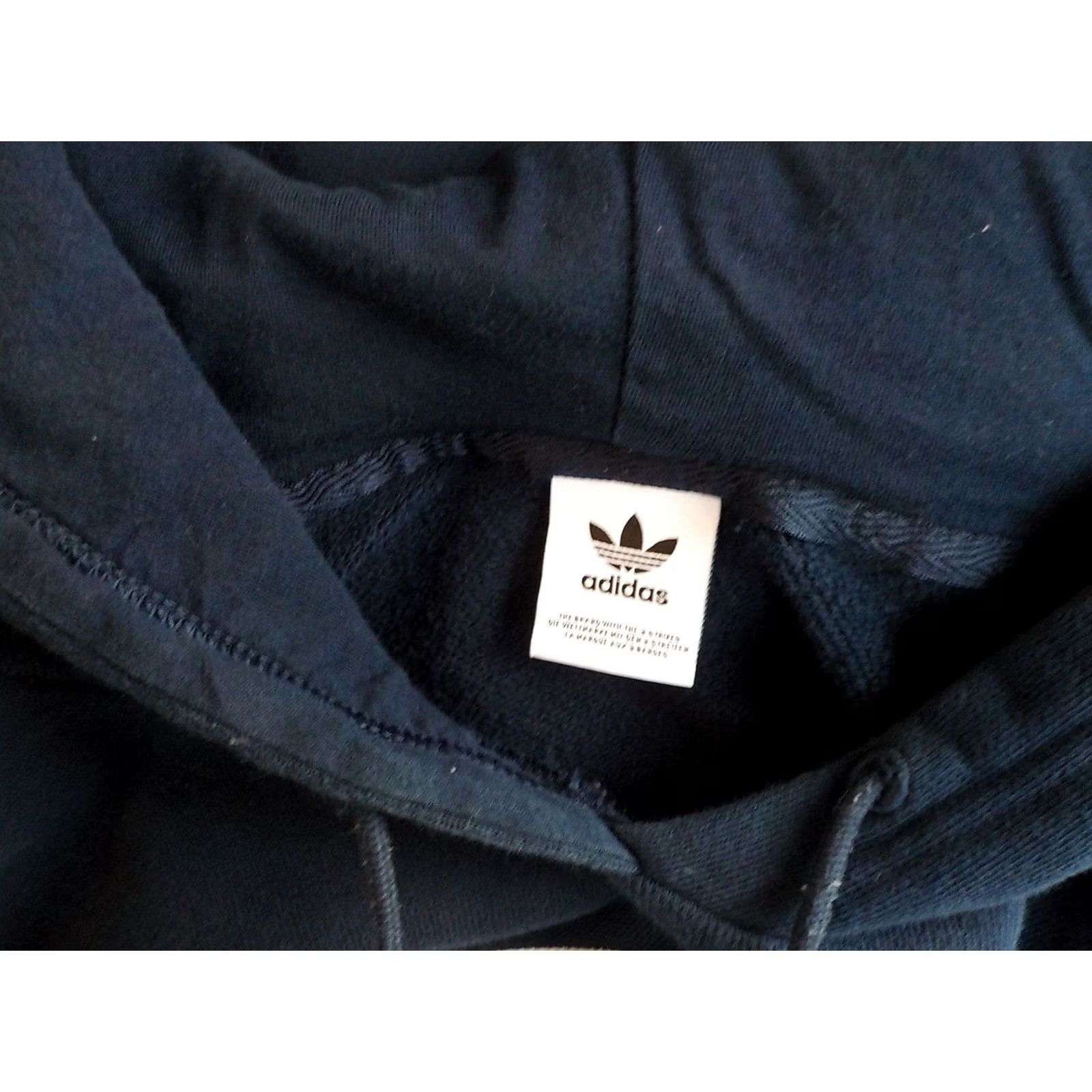 Adidas ADIDAS Large Logo Front Pullover Hoodie Cotton Blue ADIDAS Logo Front Pocket Hoodie Men Small/Med Blue Mens Size US M / EU 48-50 / 2 - 4 Thumbnail