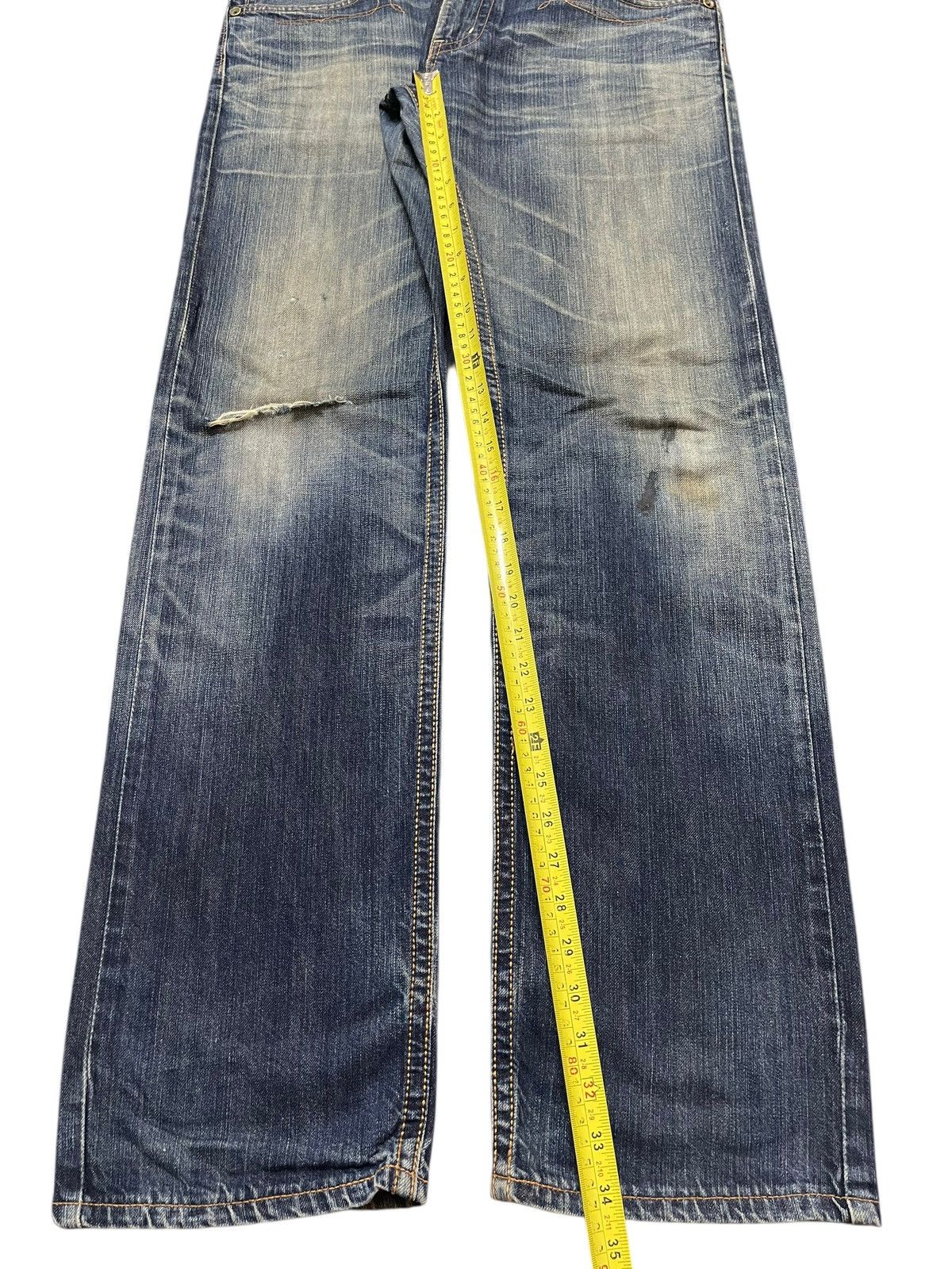 Edwin Japan XV Exclusive Vintage Mud Wash Distressed Jeans