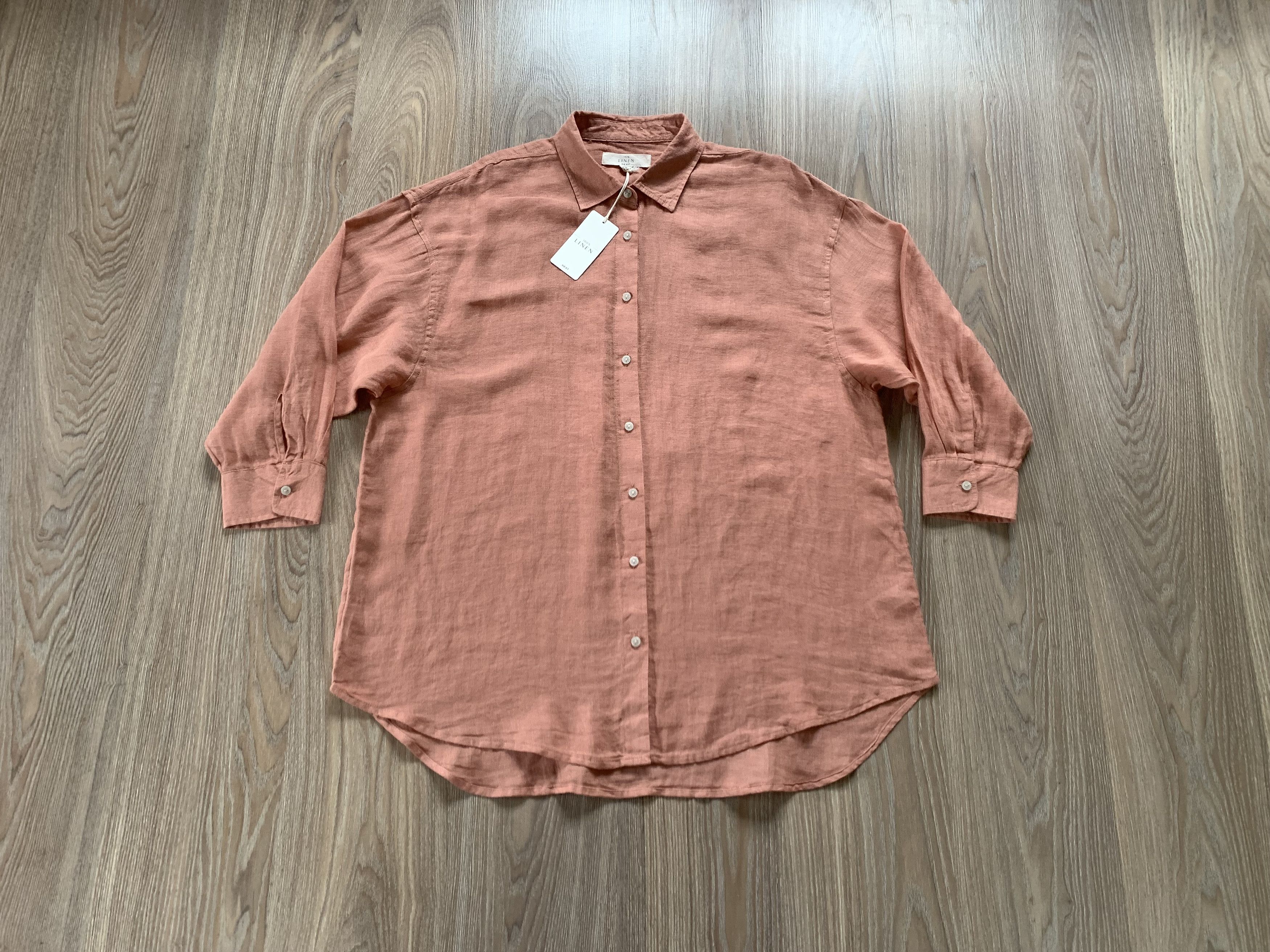 NEXT Men`s Next Linen Shirt Size US L / EU 52-54 / 3 - 1 Thumbnail