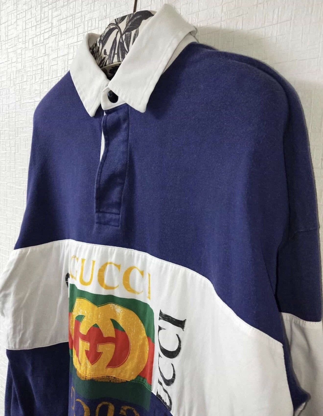 Gucci GUCCI Rugby Logo Longsleeve Polo Shirt Demna Tom Ford Runway Size US M / EU 48-50 / 2 - 4 Thumbnail