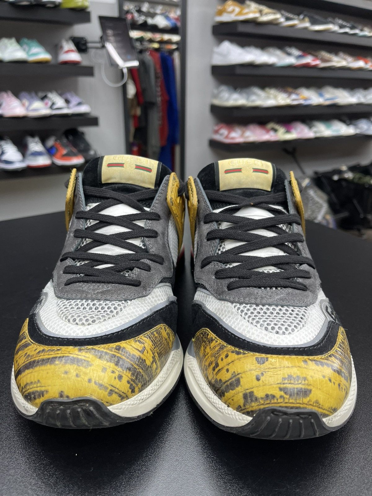 Gucci Size 8.5US/8G - Gucci Ultrapace Yellow Tejus Printed Size US 8.5 / EU 41-42 - 2 Thumbnail