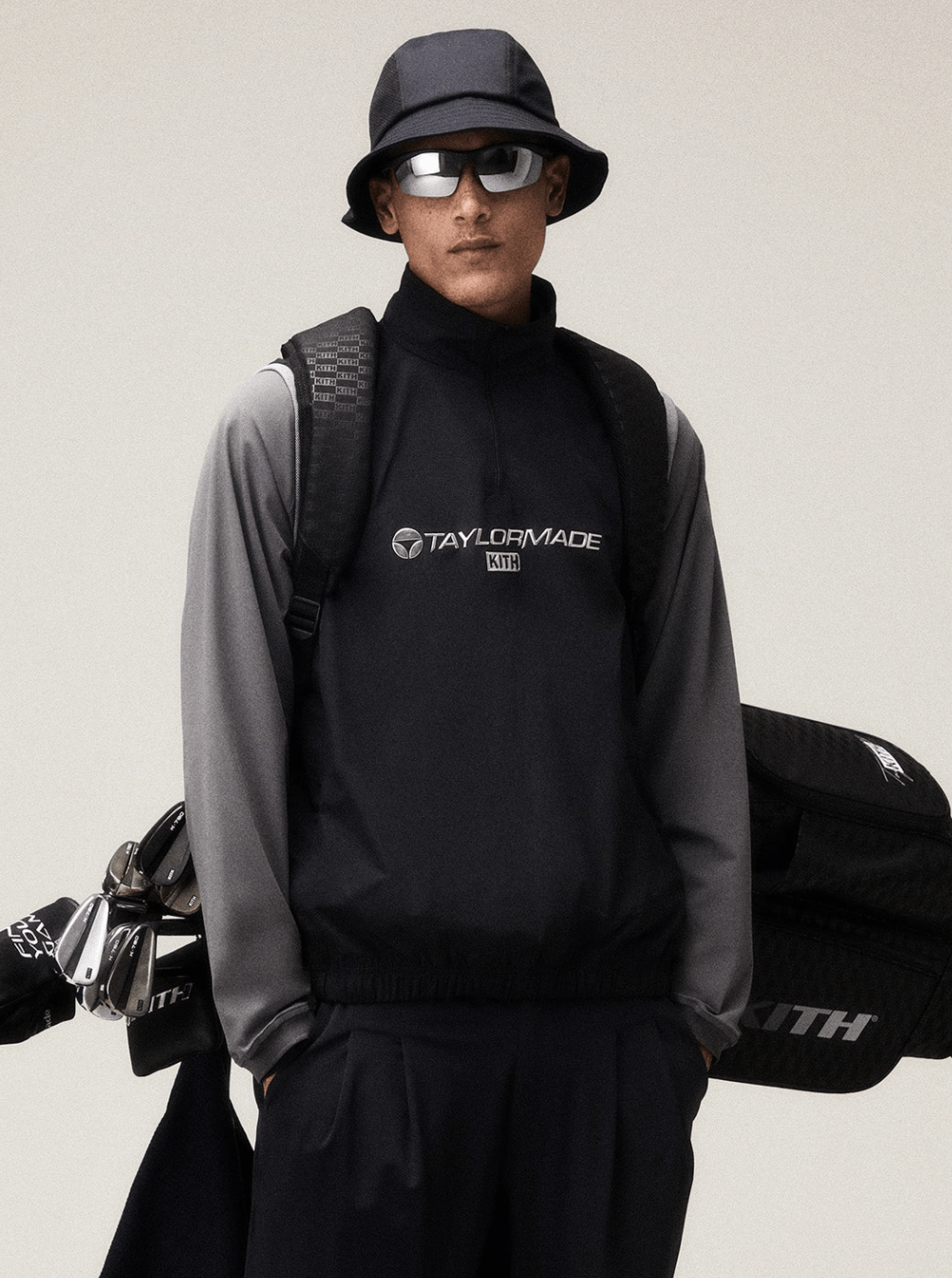 メンズウェア Kith for TaylorMade Blade Vest Buy Kith Black x TaylorMade Blade Vest in Nylon For Men