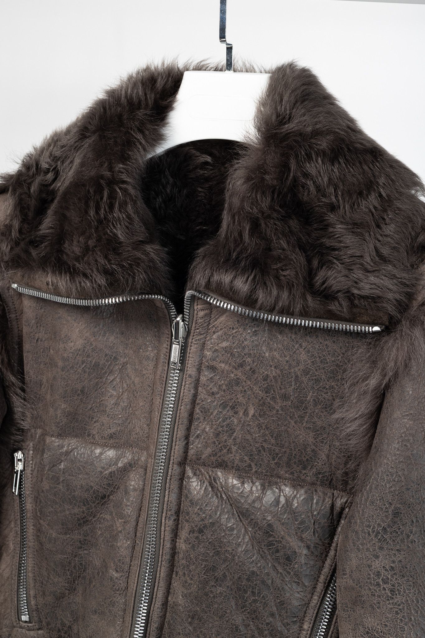 Rick Owens Rick Owens FW25 Concordians Exploder Fur & Leather Jacket Size S / US 4 / IT 40 - 4 Thumbnail