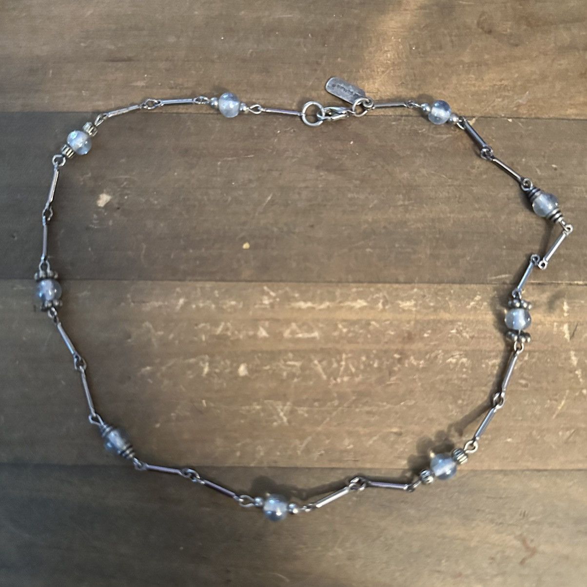 Other Ethel & Myrtle silver tone station glass bead necklace Size ONE SIZE - 2 Thumbnail